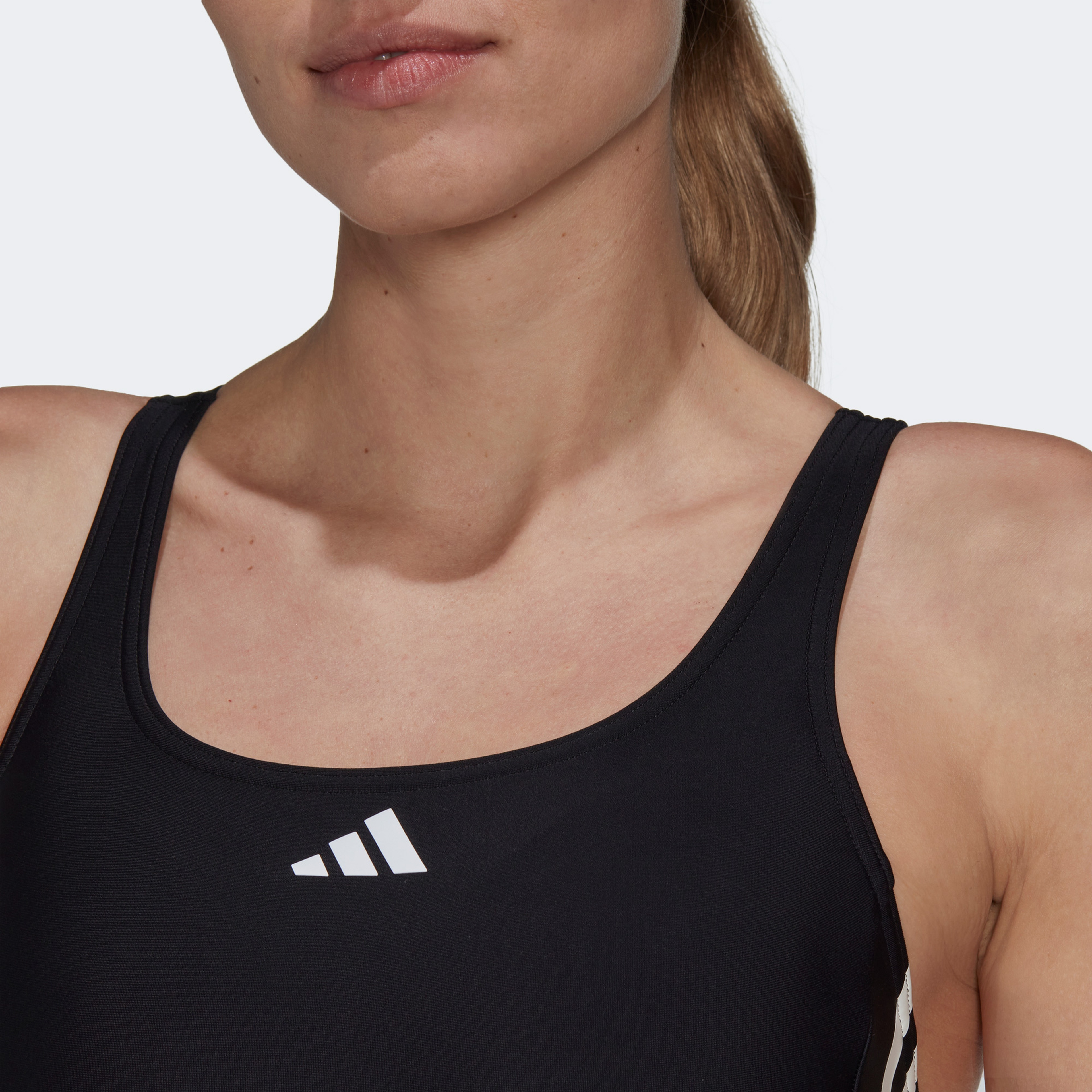 adidas 3S Mid Suit Kadın Siyah Yüzücü Mayosu