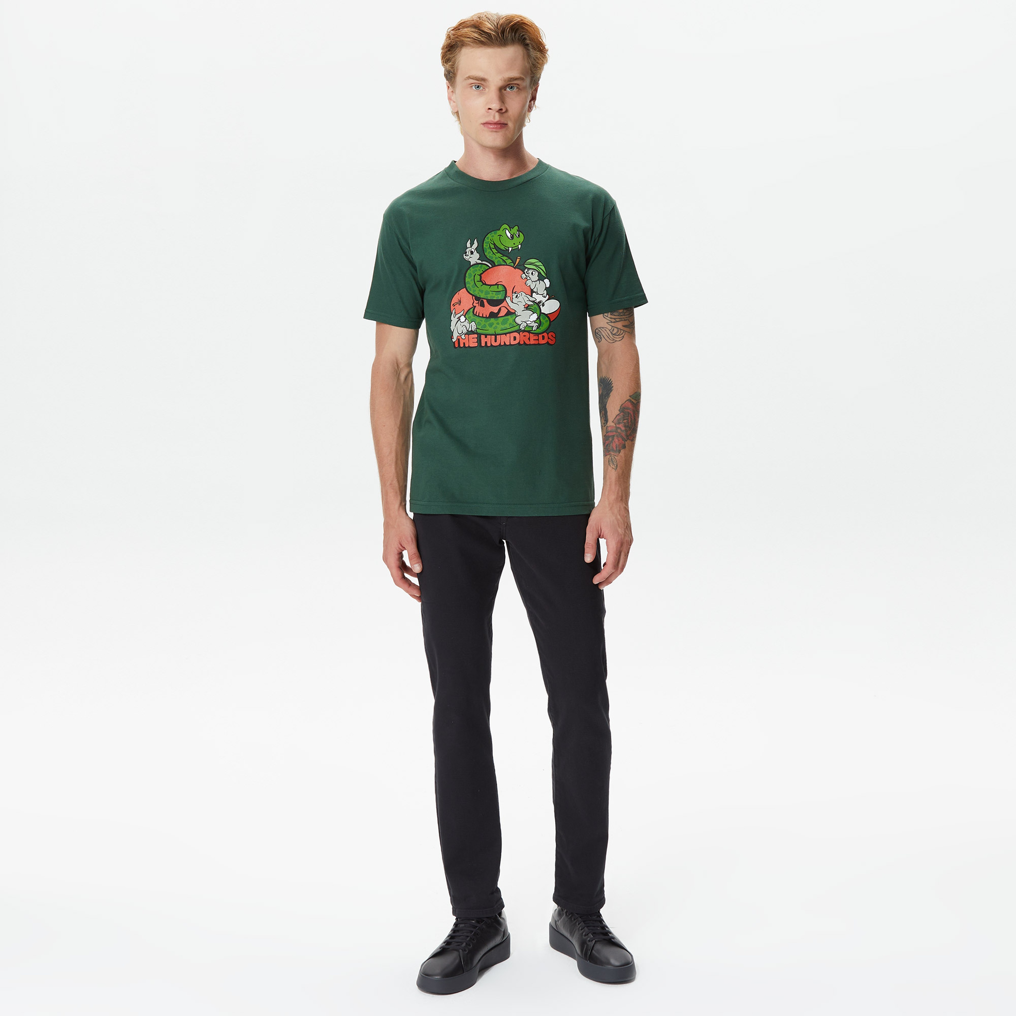 The Hundreds Bad Apples Erkek Yeşil T-Shirt