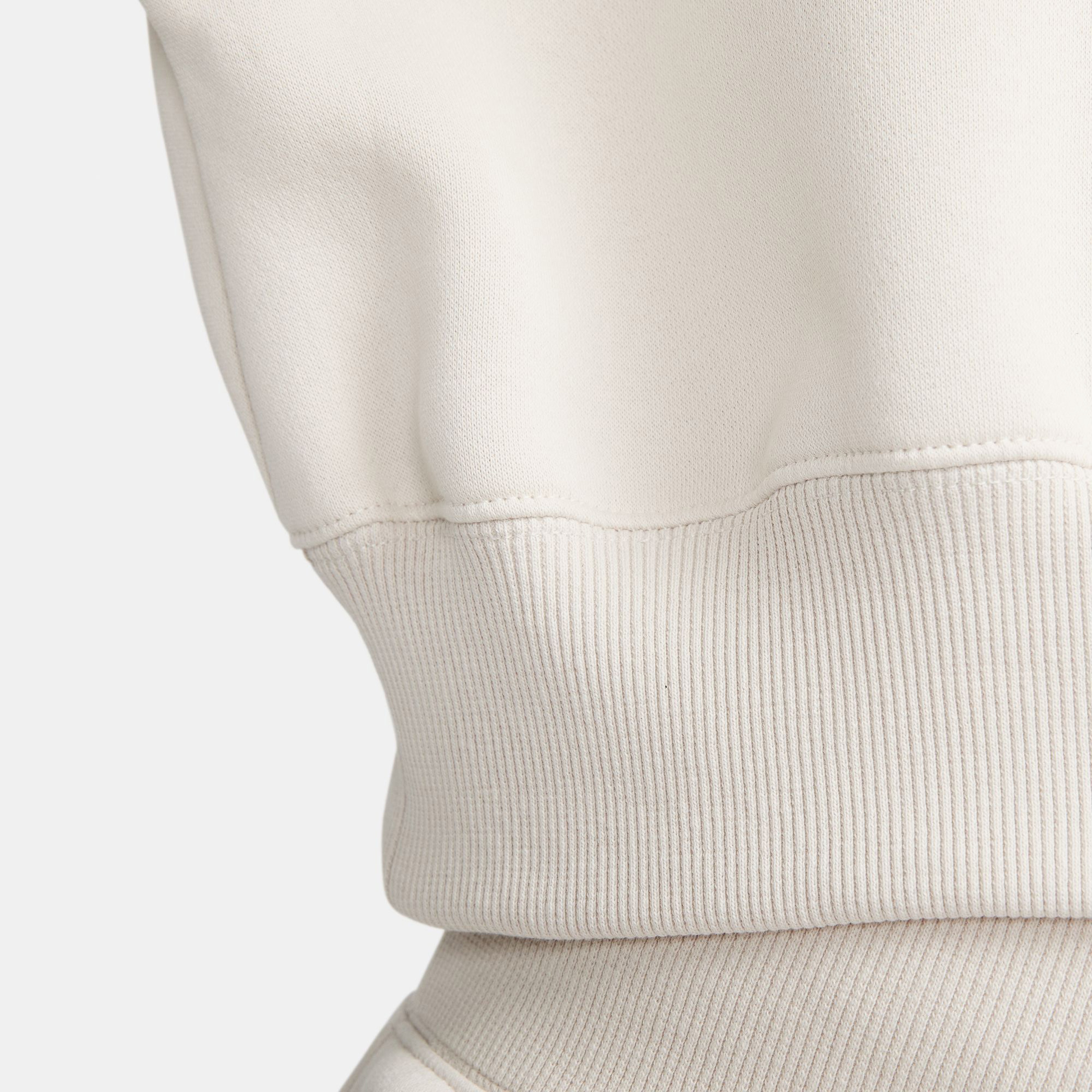 Nike Sportswear Phoenix Fleece Qz Crop Kadın Beyaz T-Shirt