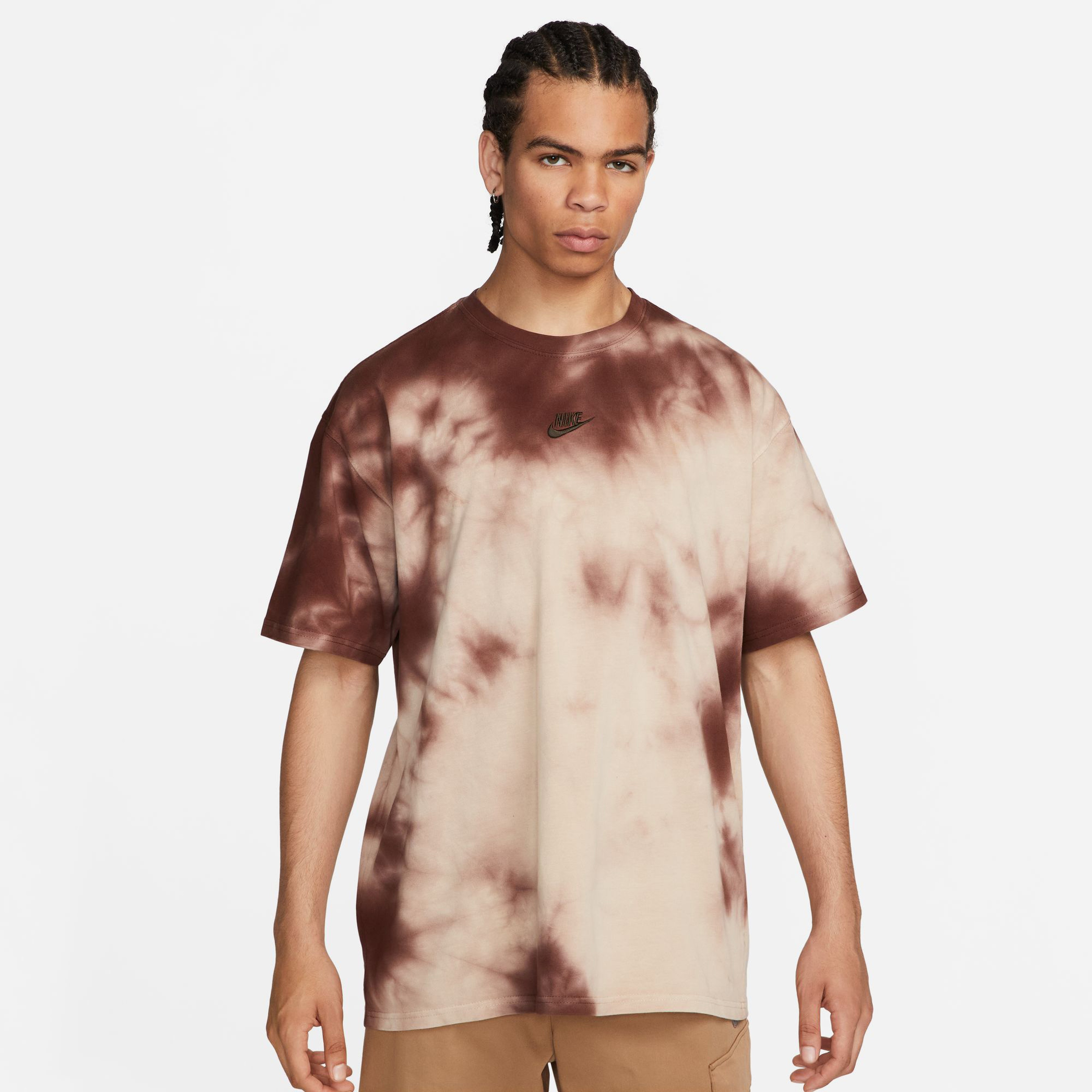 Nike Sportswear M90 Chic Dye Erkek Kahverengi T-Shirt
