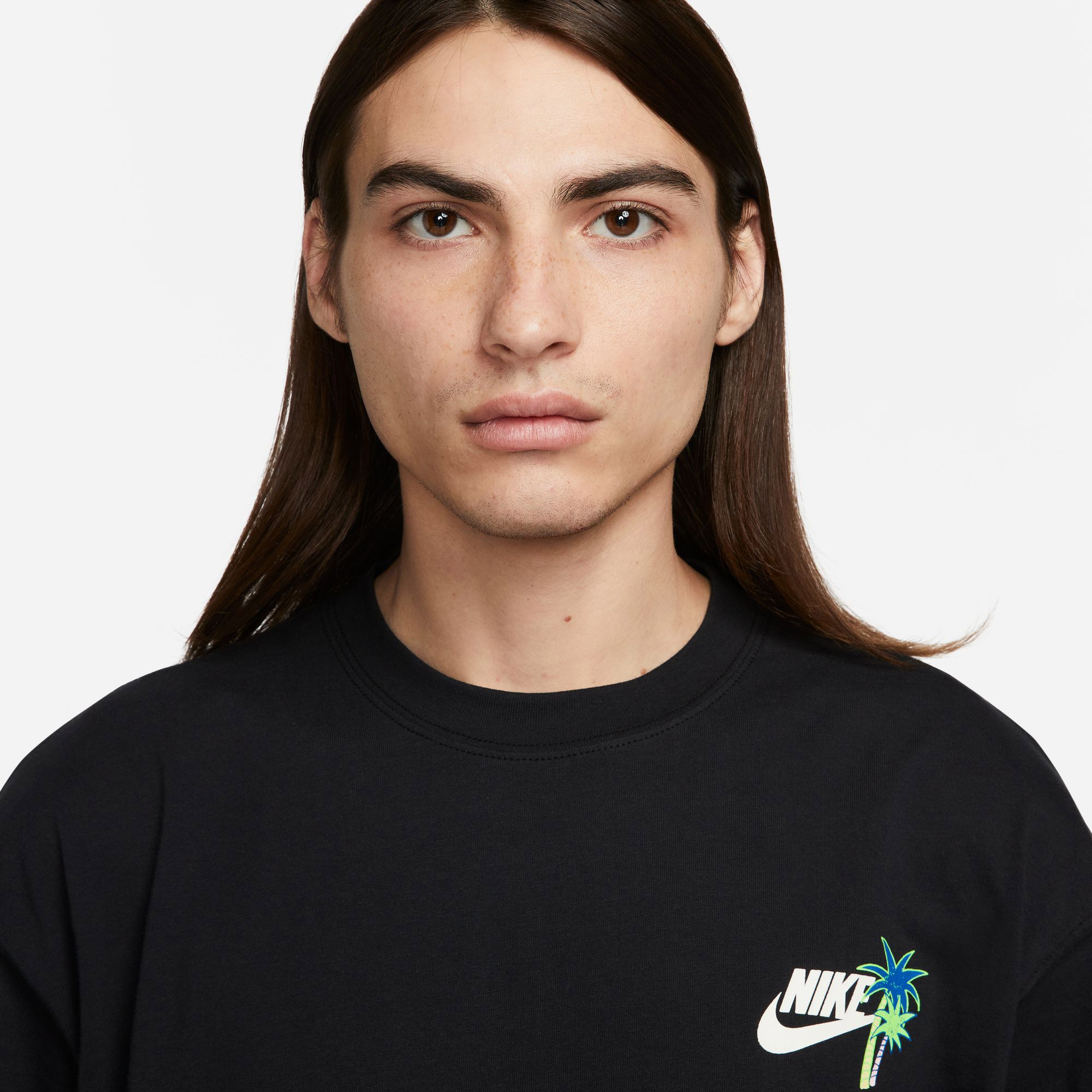 Nike Sportswear M90 Beach Party Erkek Siyah T-Shirt