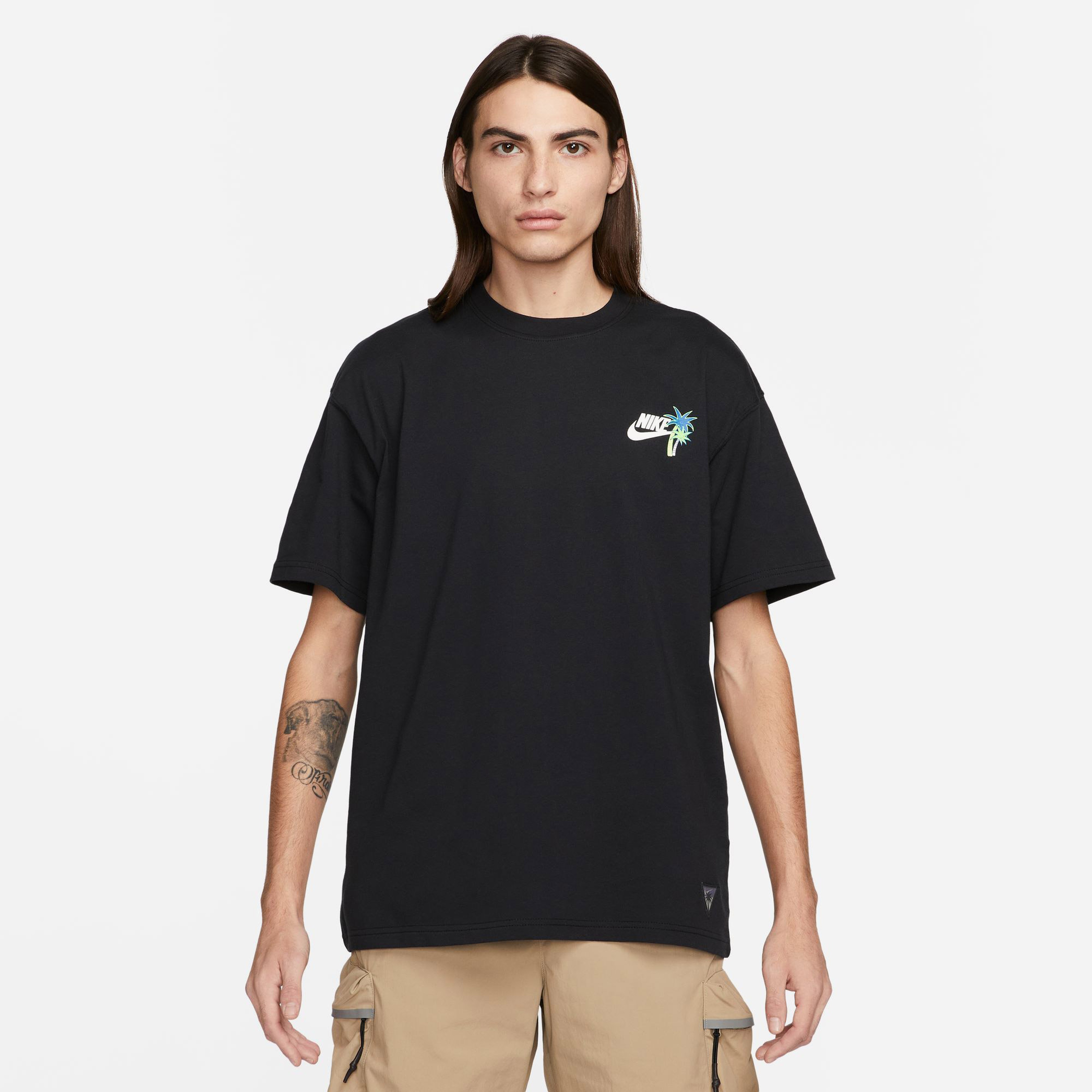 Nike Sportswear M90 Beach Party Erkek Siyah T-Shirt