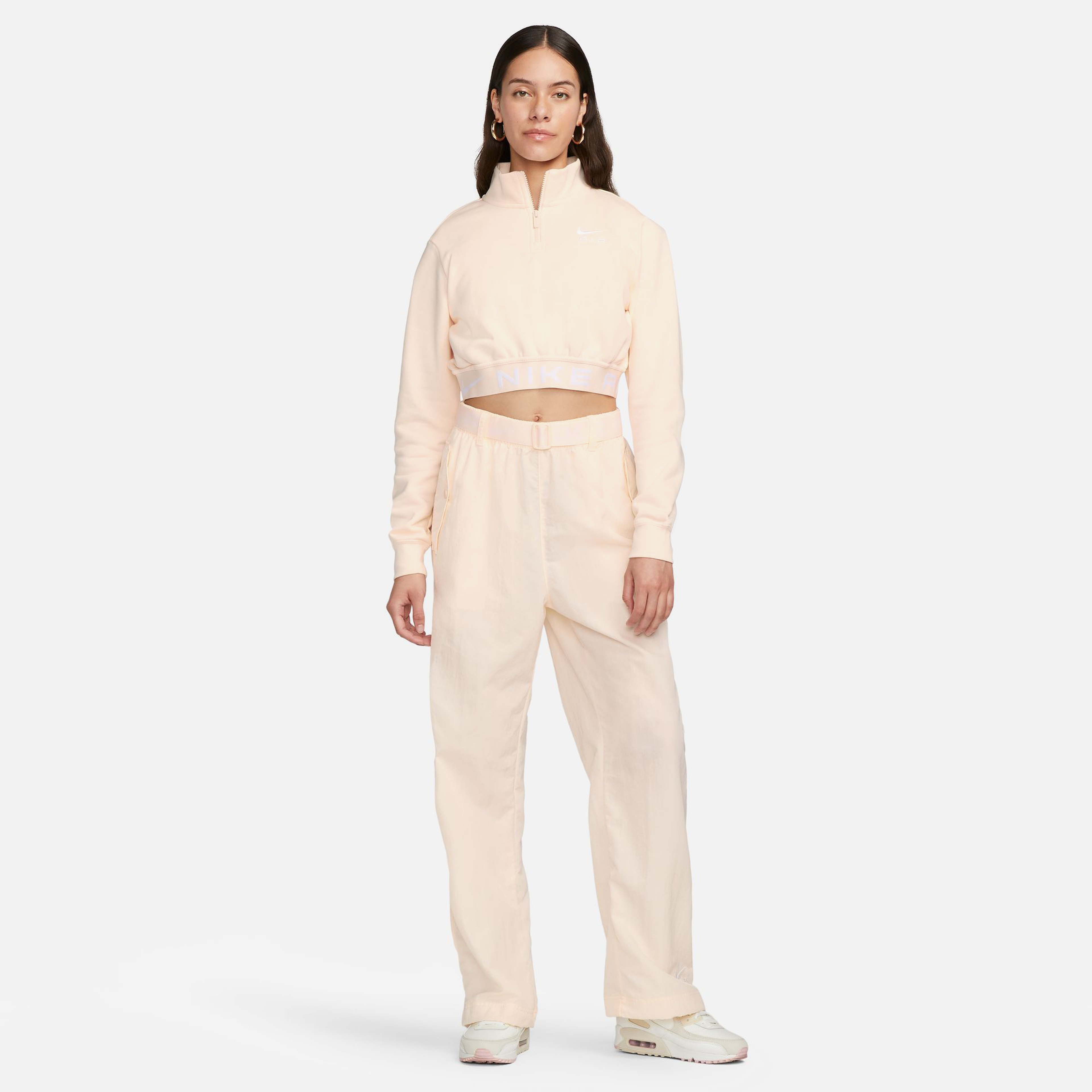 Nike Sportswear Air High Rise Woven Kadın Turuncu Eşofman Altı