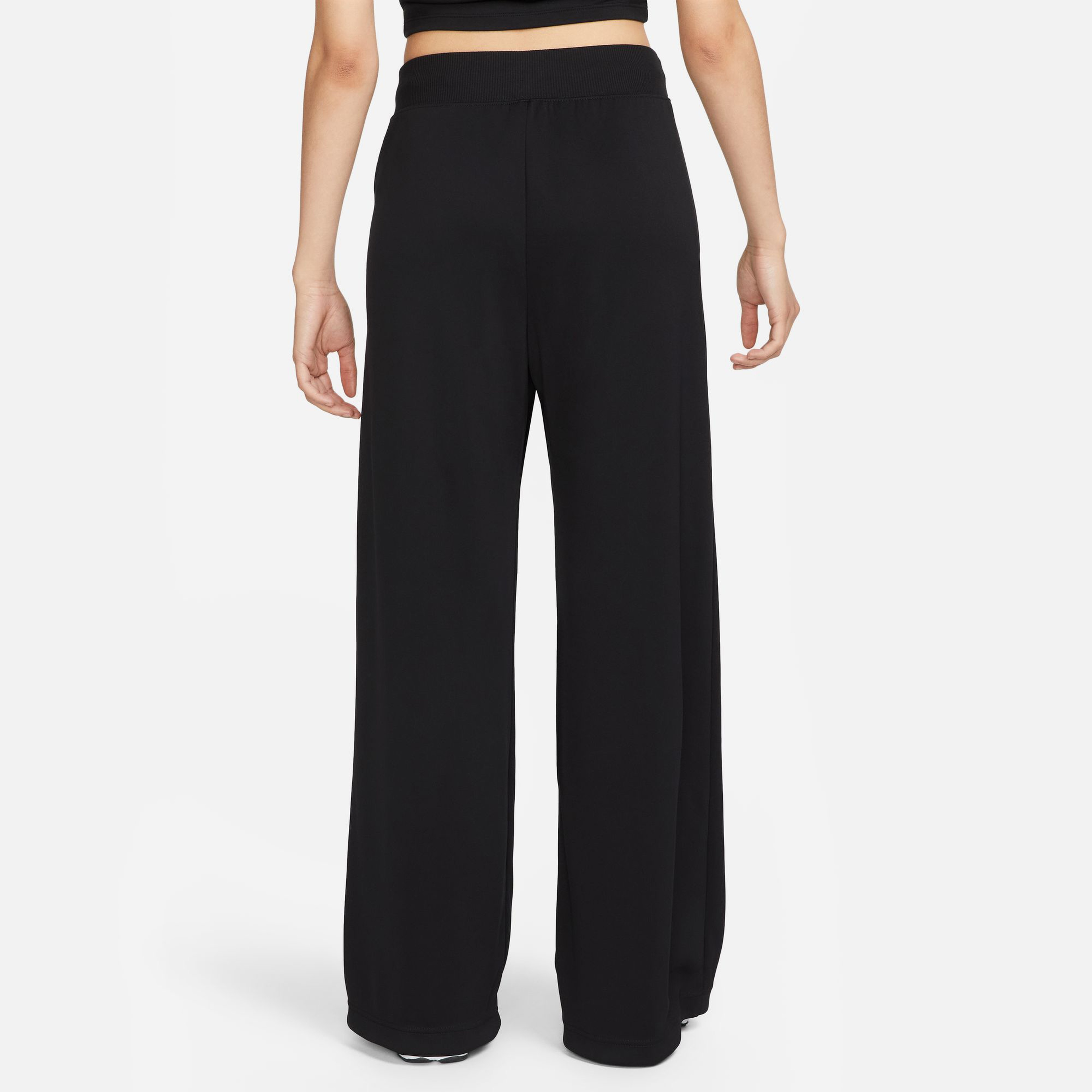 Nike Sportswear Essential High Rise Wide Leg Kadın Siyah Eşofman Altı