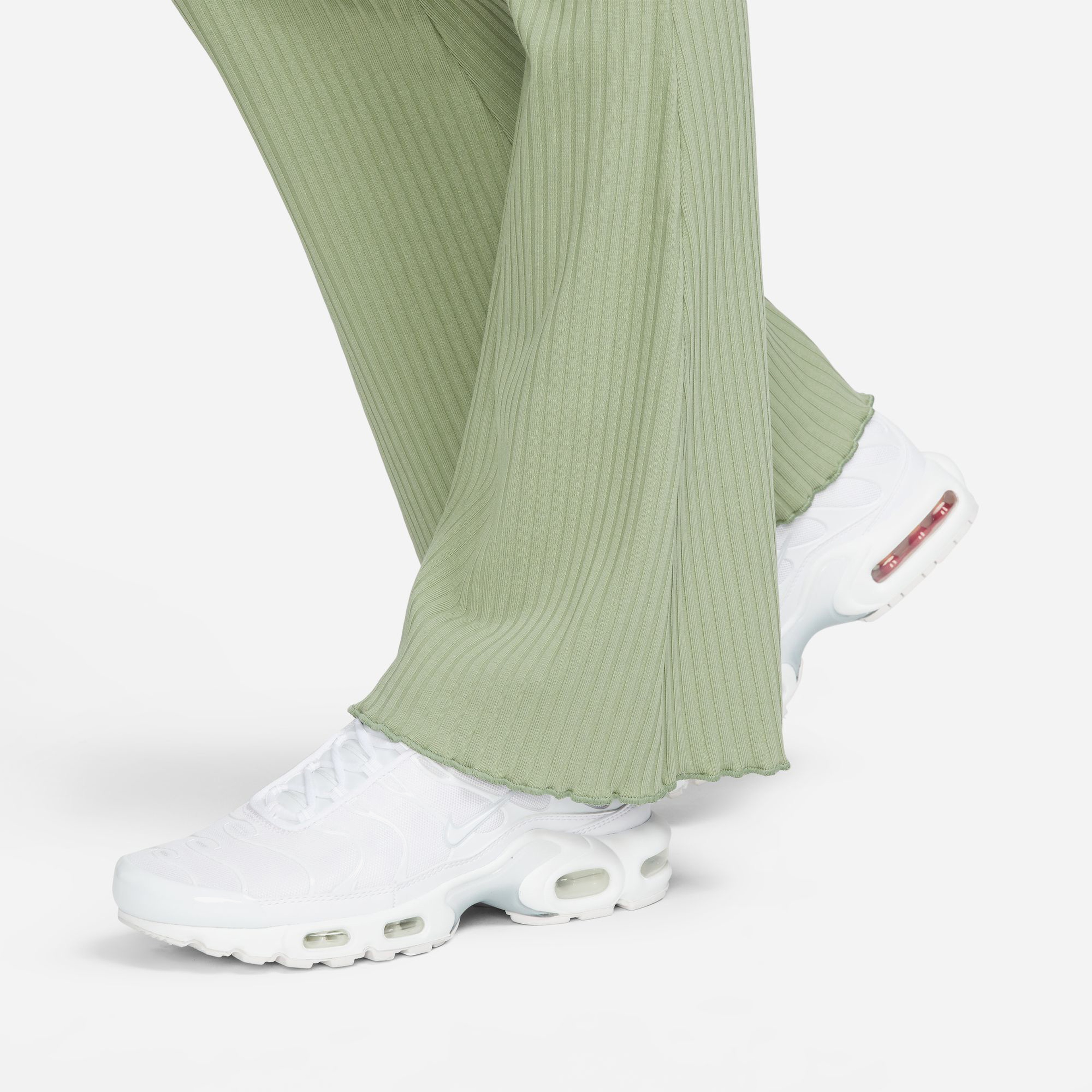 Nike Sportswear Rib Jersey Kadın Yeşil Eşofman Altı