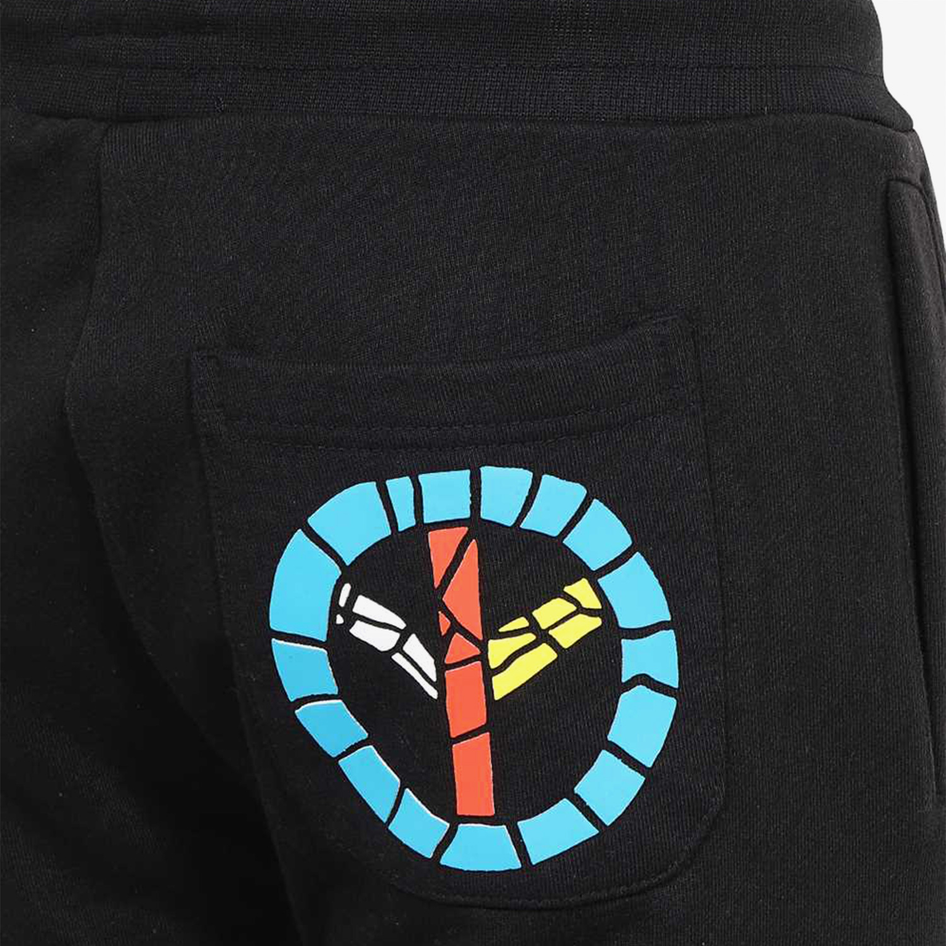 Market Smiley Mosaic Erkek Siyah Eşofman Altı