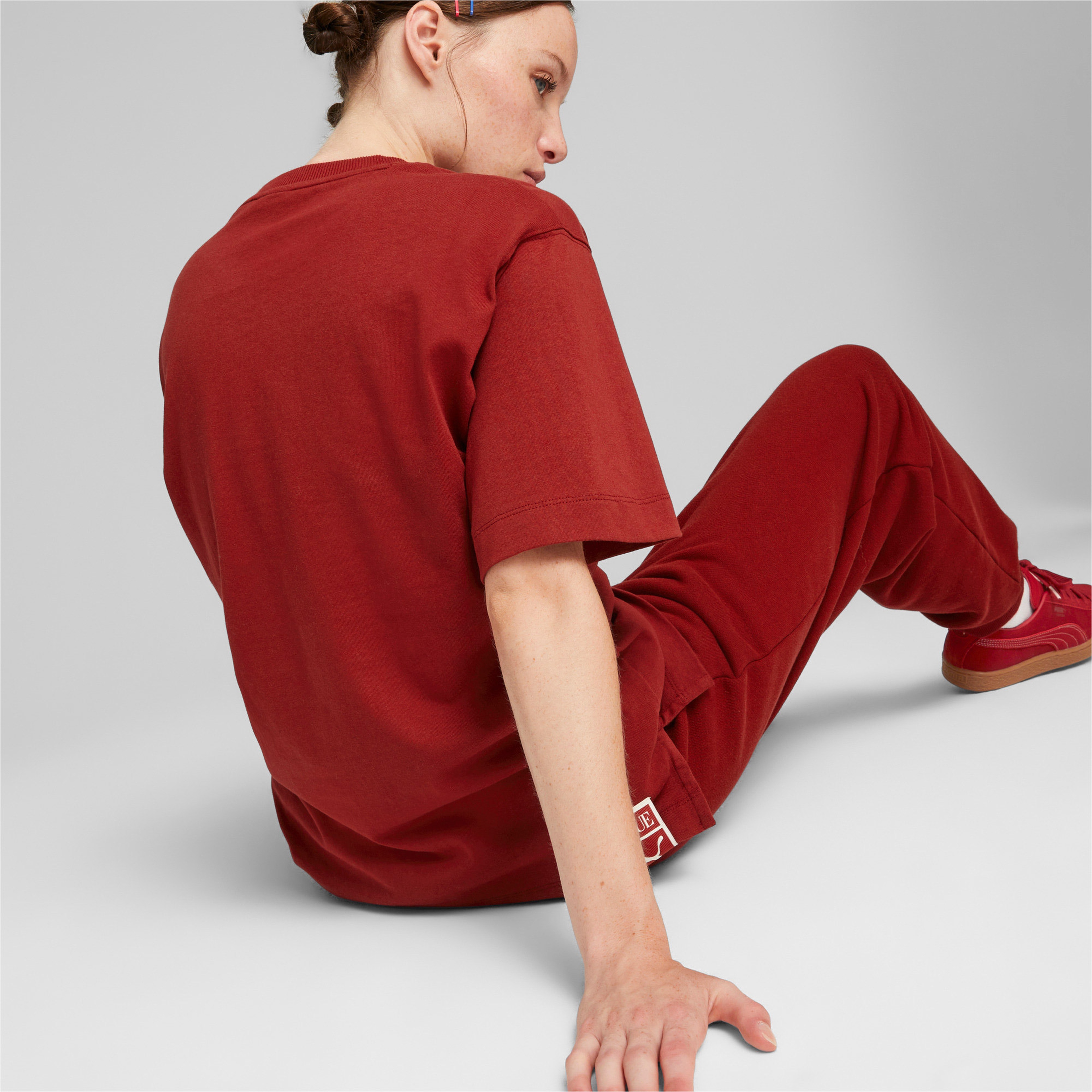 Puma X Vogue Relaxed Kadın Kırmızı Tshırt