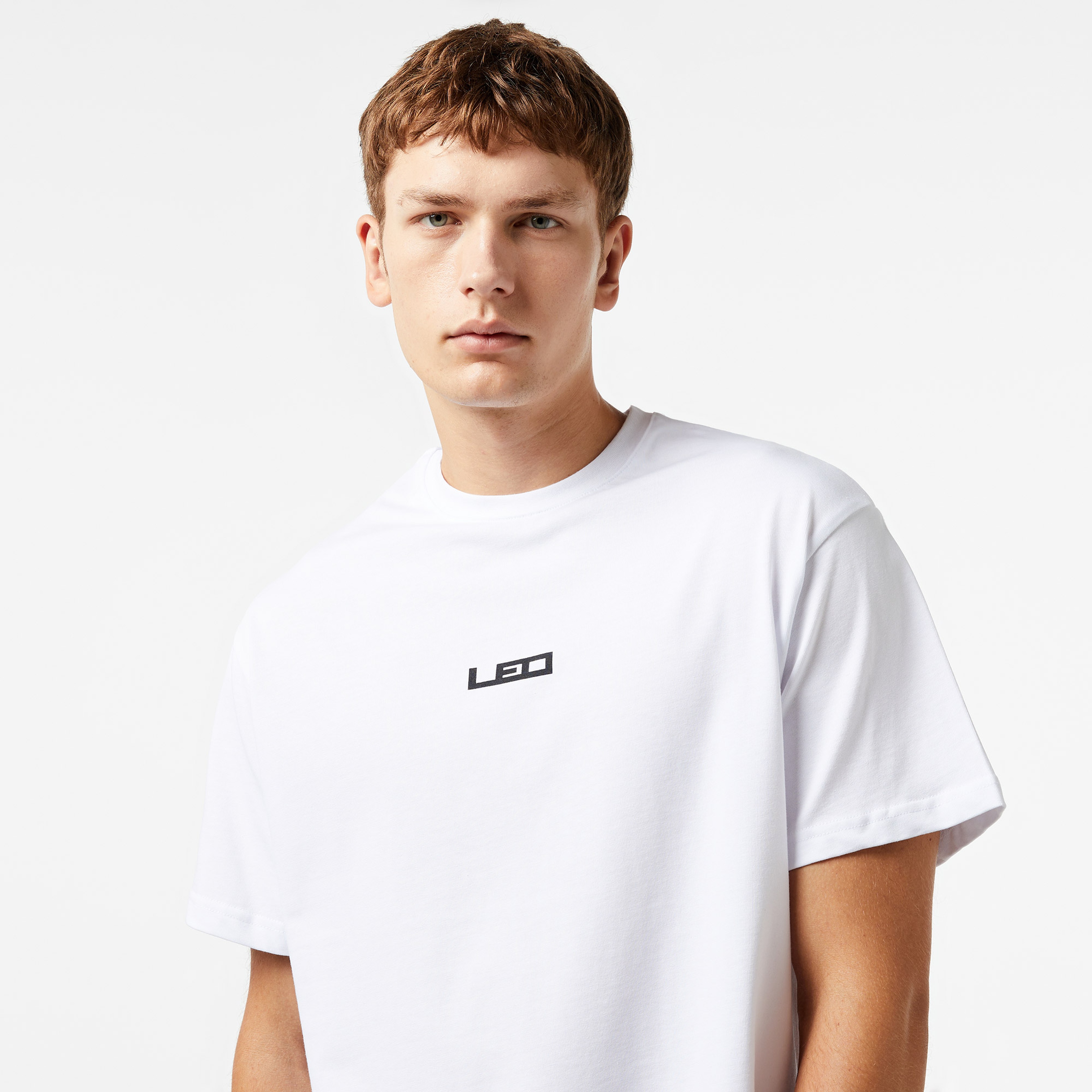 Leo Service Erkek Beyaz T-Shirt