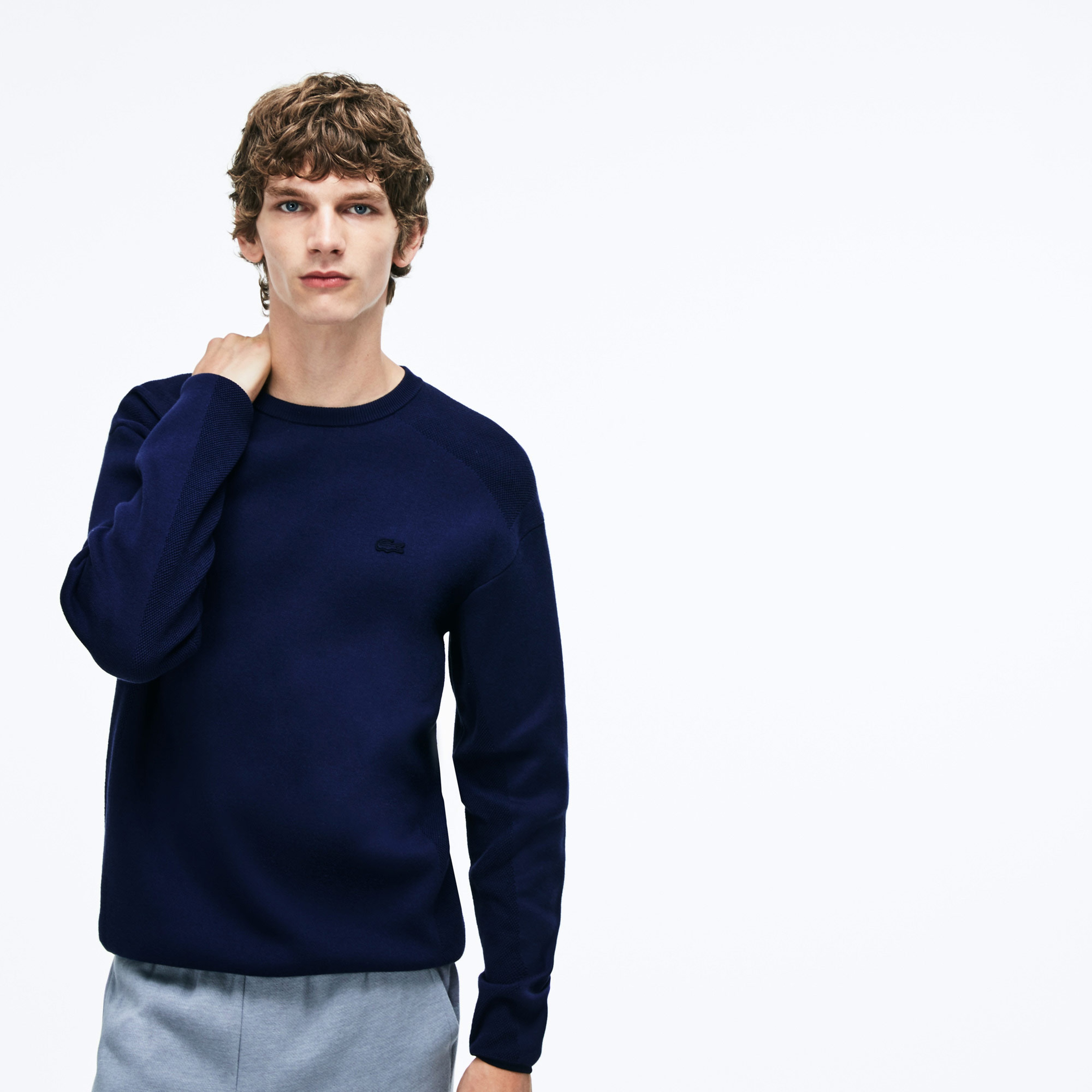Lacoste Erkek Lacivert Kırçıllı Triko