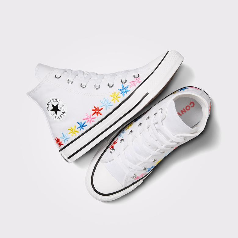 Converse Chuck Taylor All Star Floral Çocuk Beyaz Sneaker