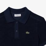 Kadın Slim Fit Lacivert Polo