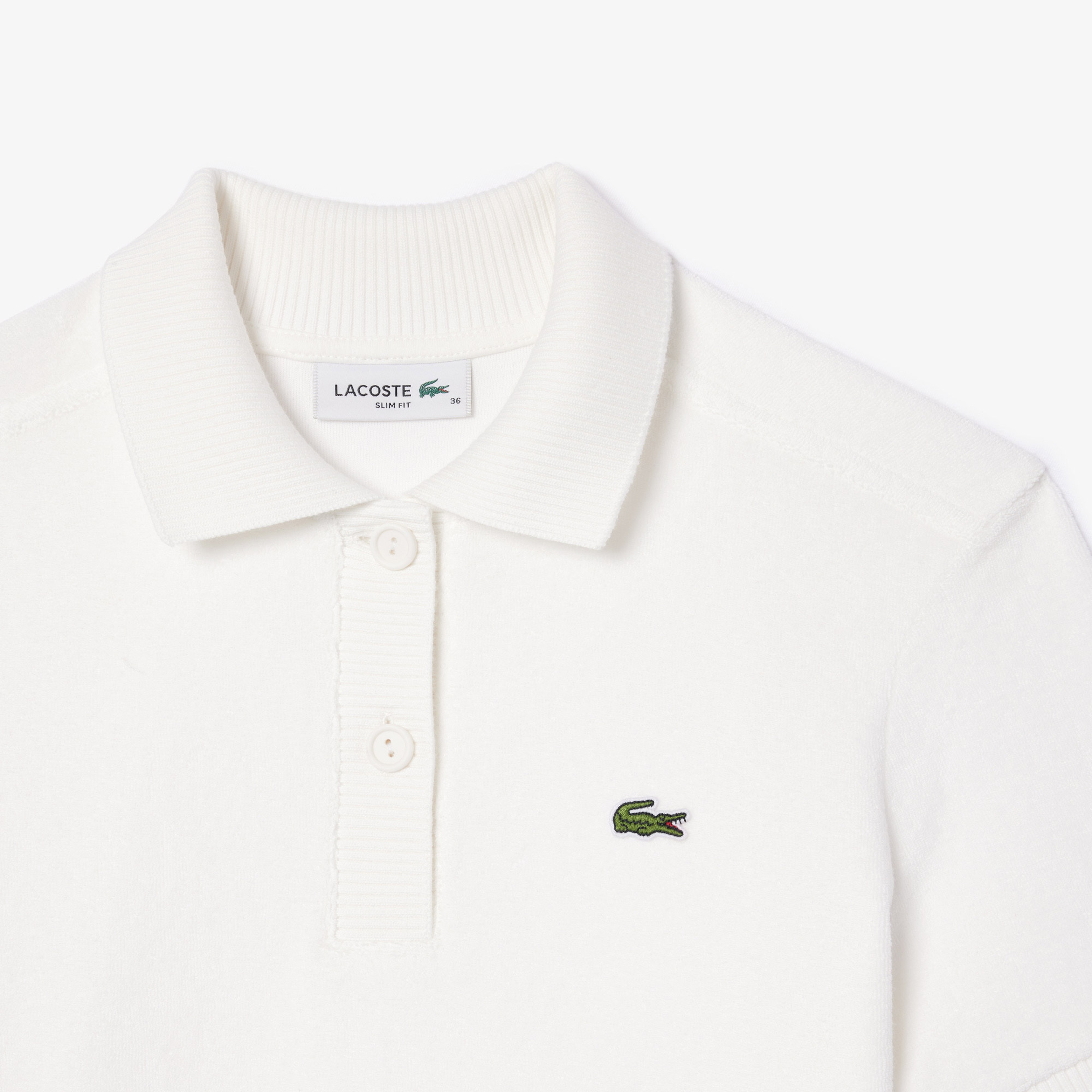 Kadın Slim Fit Beyaz Polo