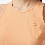 Kadın Straight Fit Kolsuz Turuncu Elbise