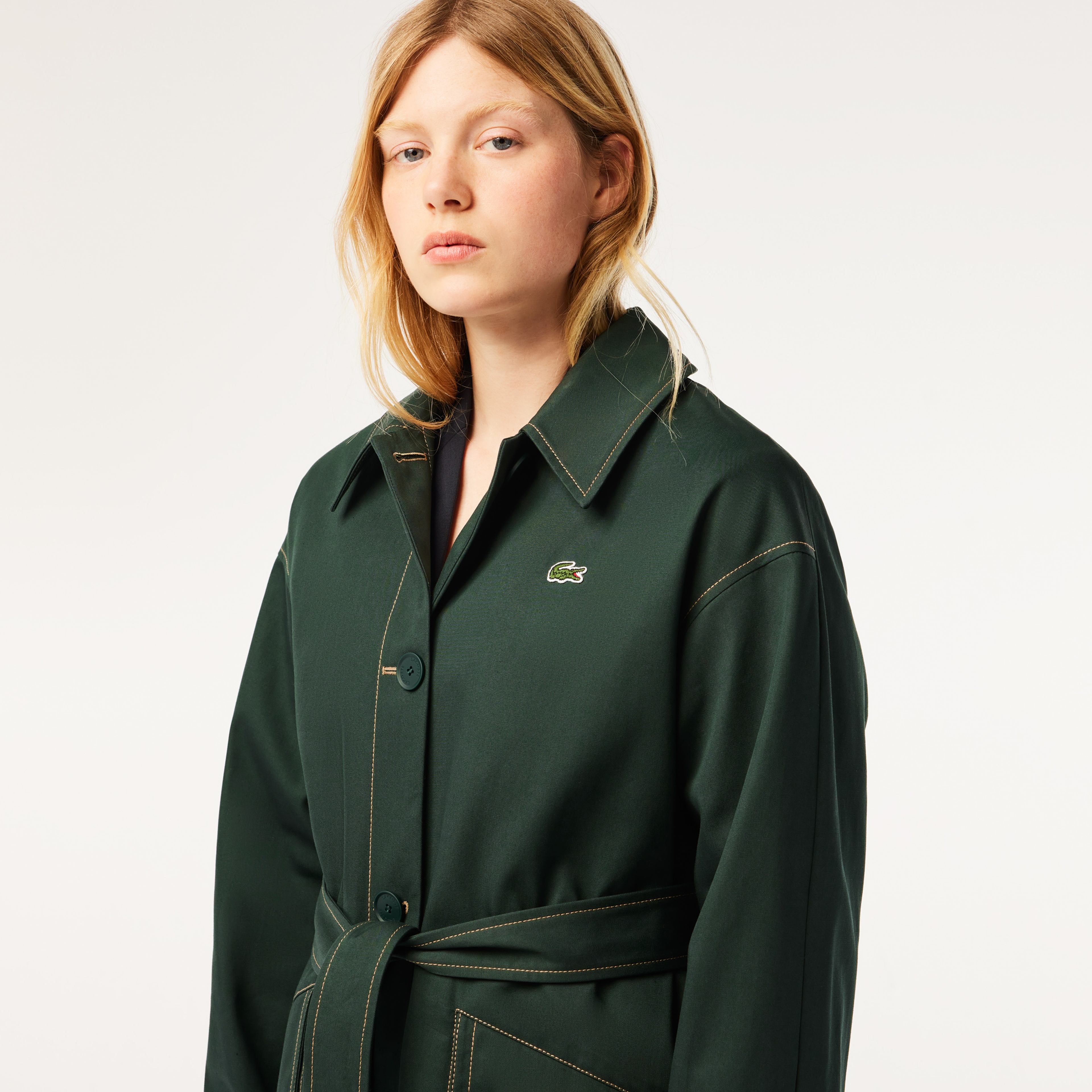 Kadın Yeşil Trençkot