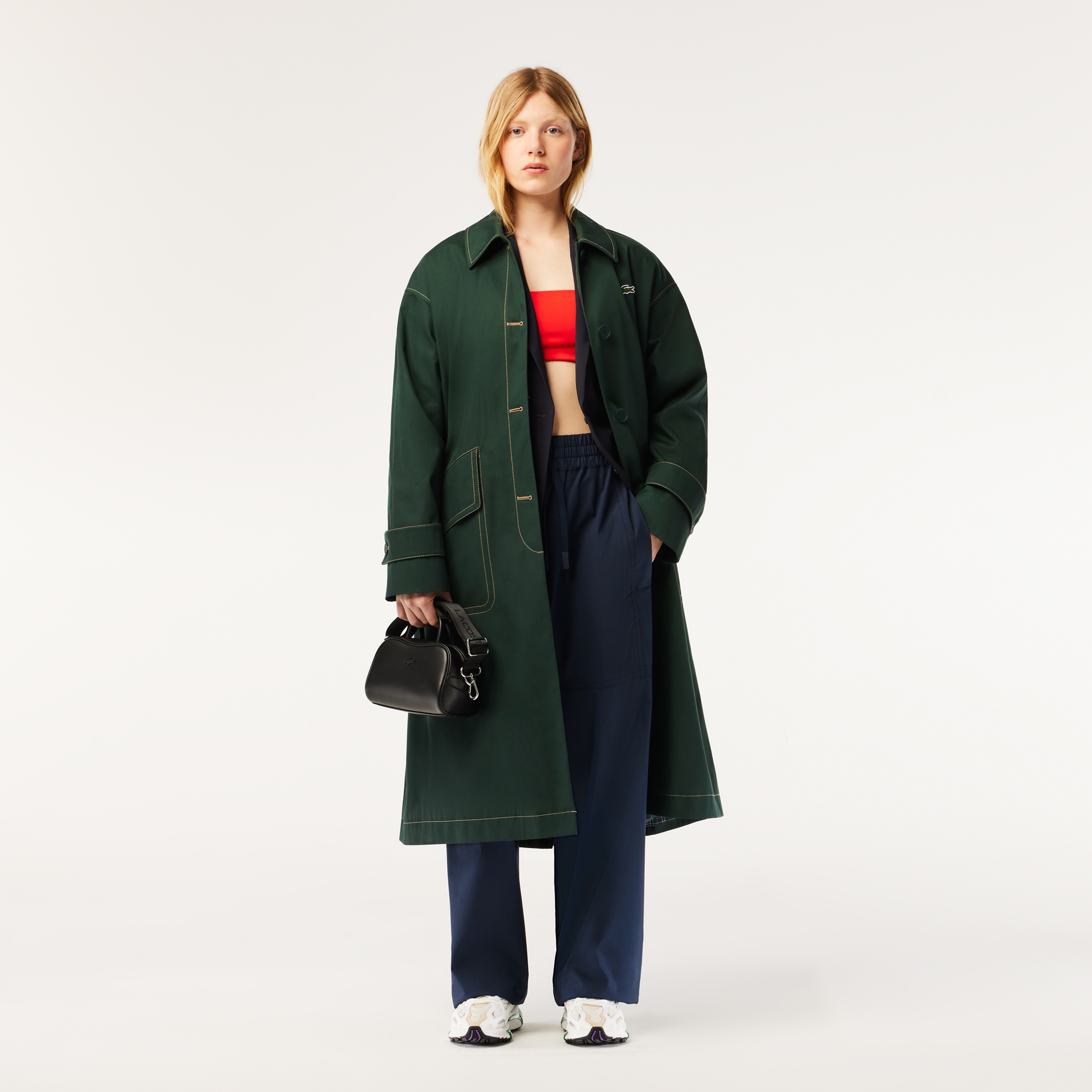 Kadın Yeşil Trençkot