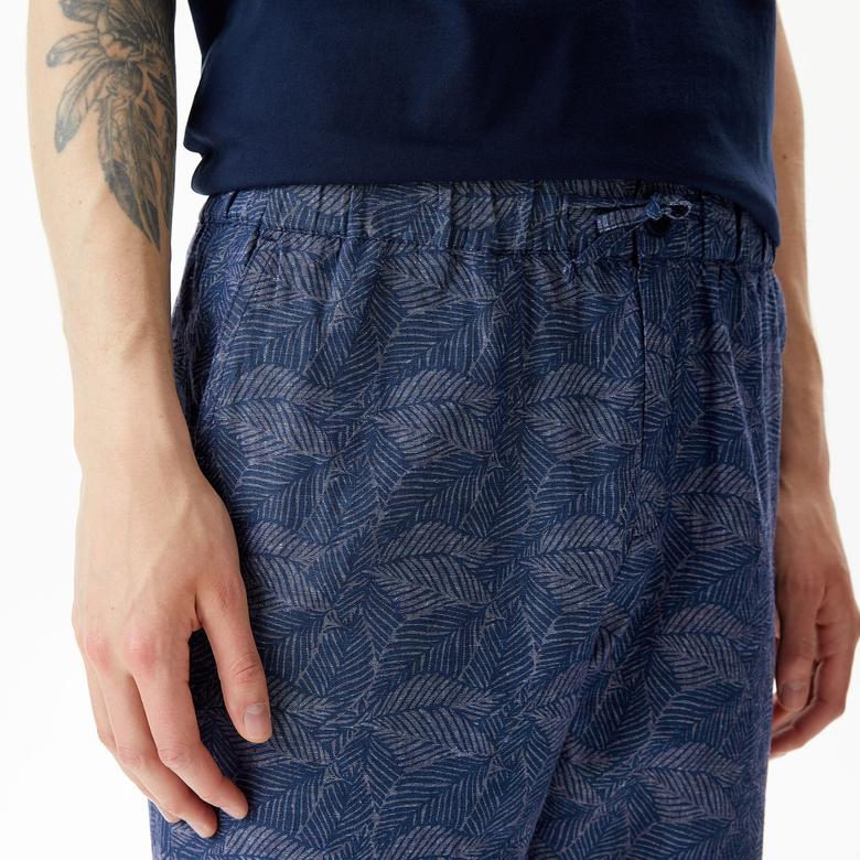 Nautica Erkek Lacivert Keten Bermuda