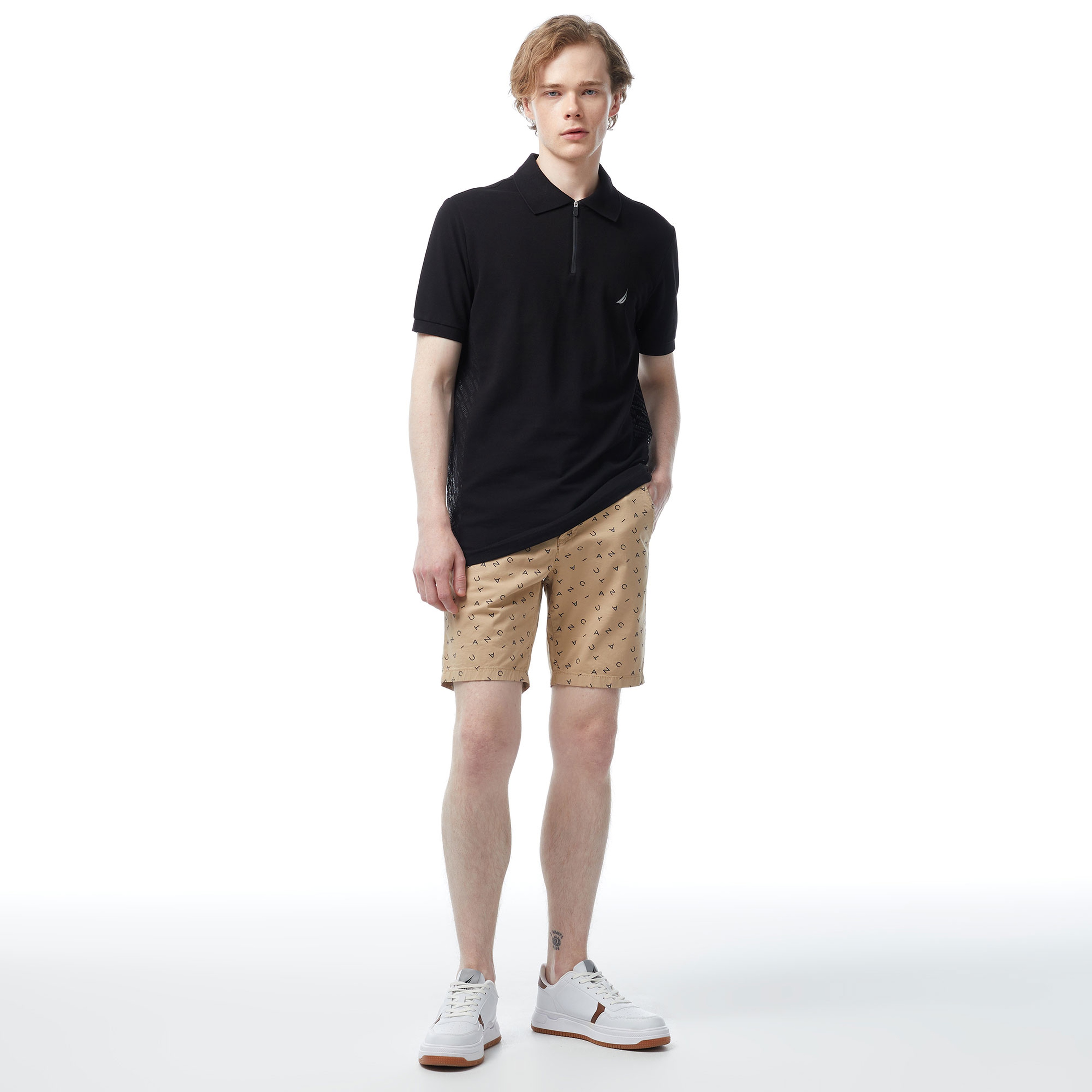 Nautica Erkek Siyah Slim Fit Kısa Kollu Polo