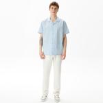 Nautica Erkek Mavi Classic Fit Kısa Kollu Gömlek