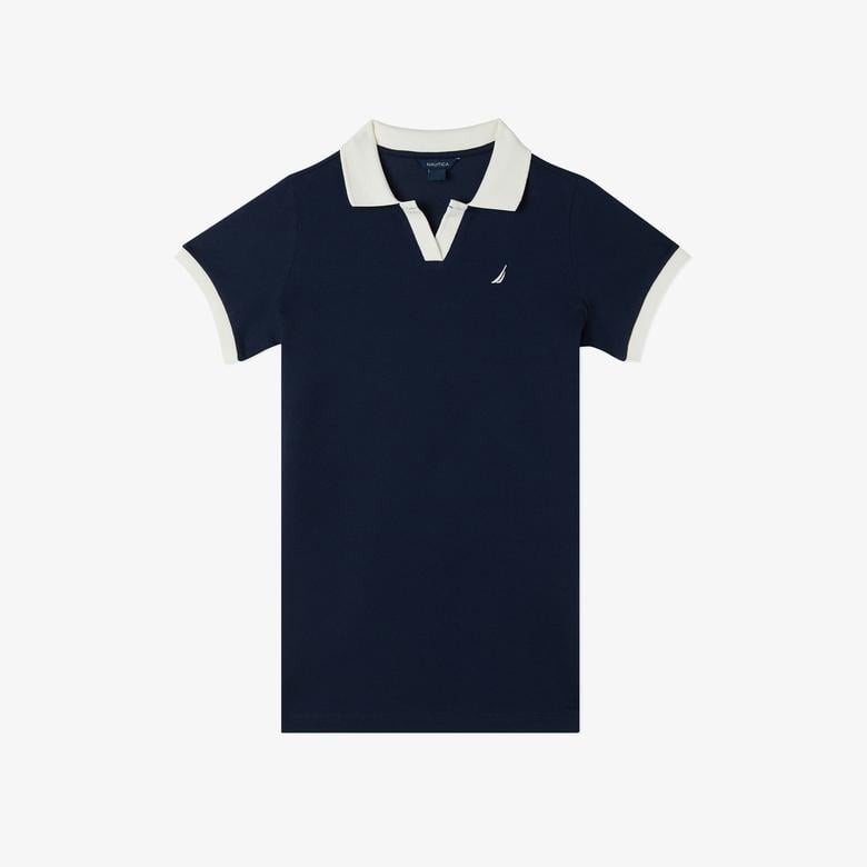 Nautica Kız Çocuk Lacivert Kısa Kollu Elbise