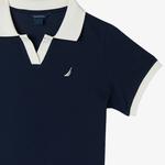 Nautica Kız Çocuk Lacivert Kısa Kollu Elbise