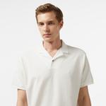 Nautica Erkek Kırık Beyaz Classic Fit Polo Yaka T-Shirt