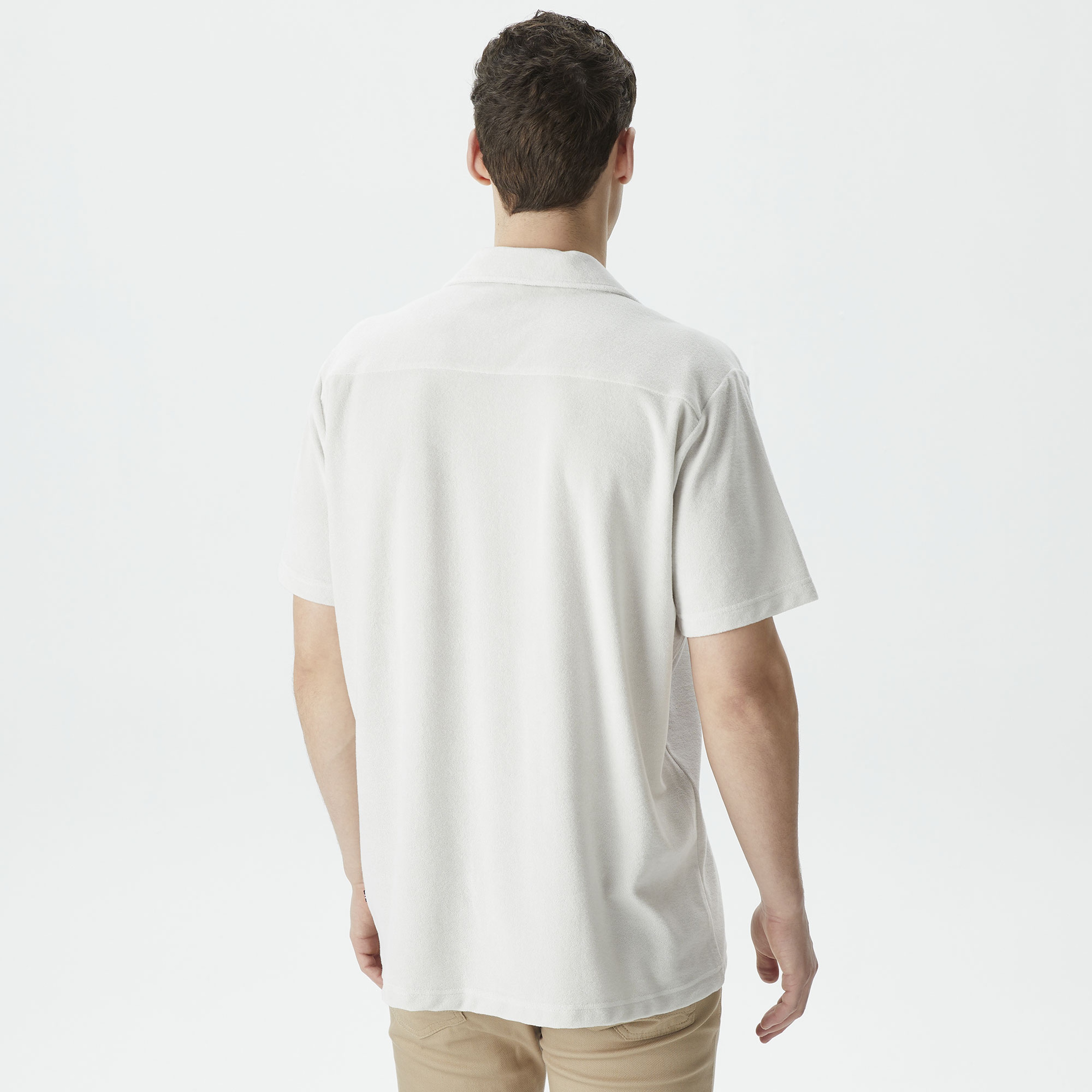 Nautica Erkek Gri Classic Fit Kısa Kollu Gömlek