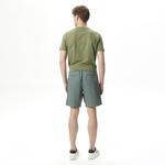 Nautica Erkek Yeşil Classic Fit Keten Bermuda