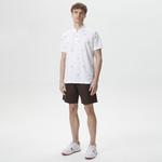 Nautica Erkek Kahverengi Classic Fit Keten Bermuda