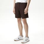 Nautica Erkek Kahverengi Classic Fit Keten Bermuda