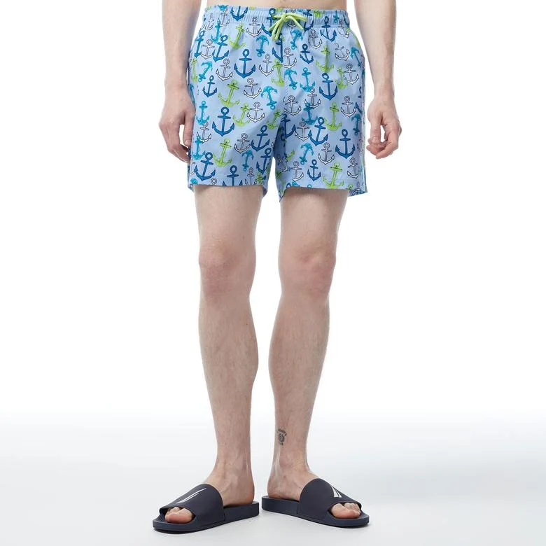 Nautica Erkek Mavi Standart Fit Deniz Şortu