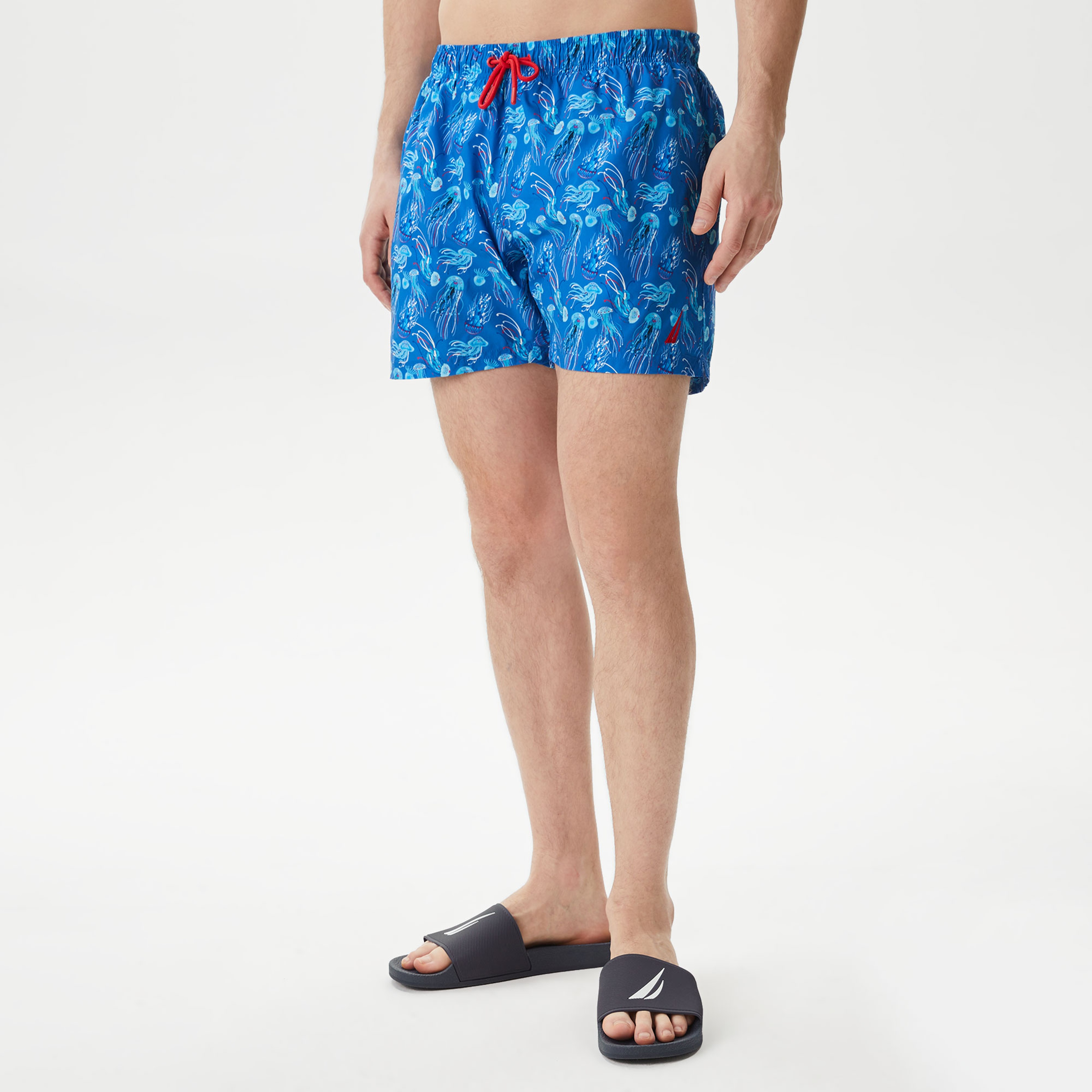 Nautica Erkek Mavi Standart Fit Deniz Şortu