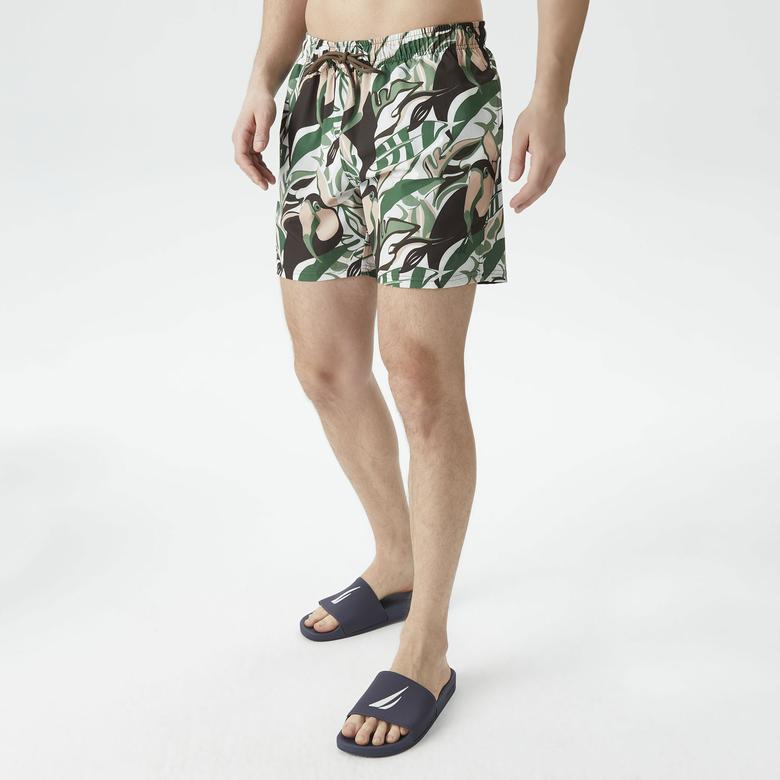 Nautica Erkek Kahverengi Standart Fit Deniz Şortu