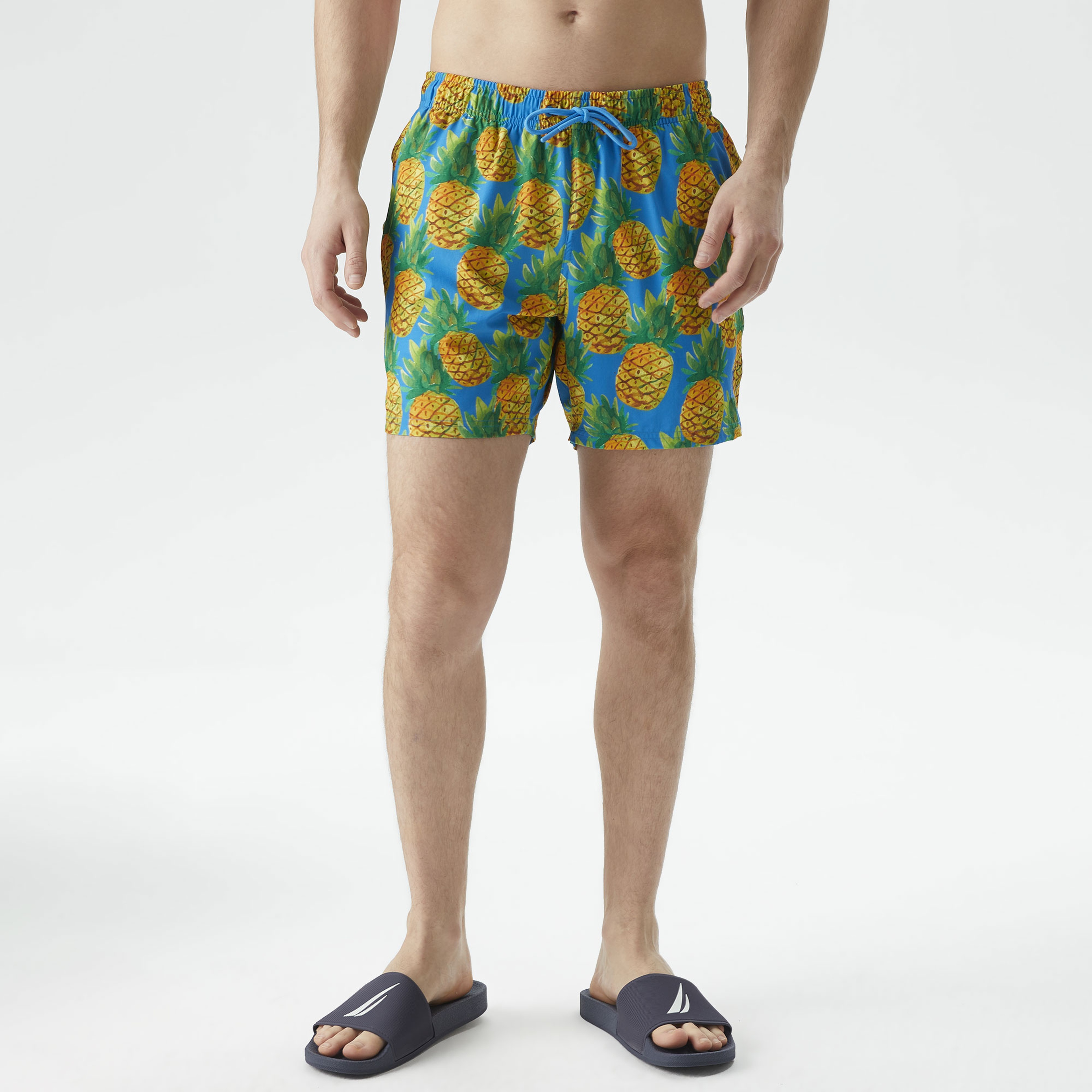 Nautica Erkek Mavi Standart Fit Deniz Şortu