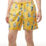 Nautica Erkek Sarı Standart Fit Deniz Şortu
