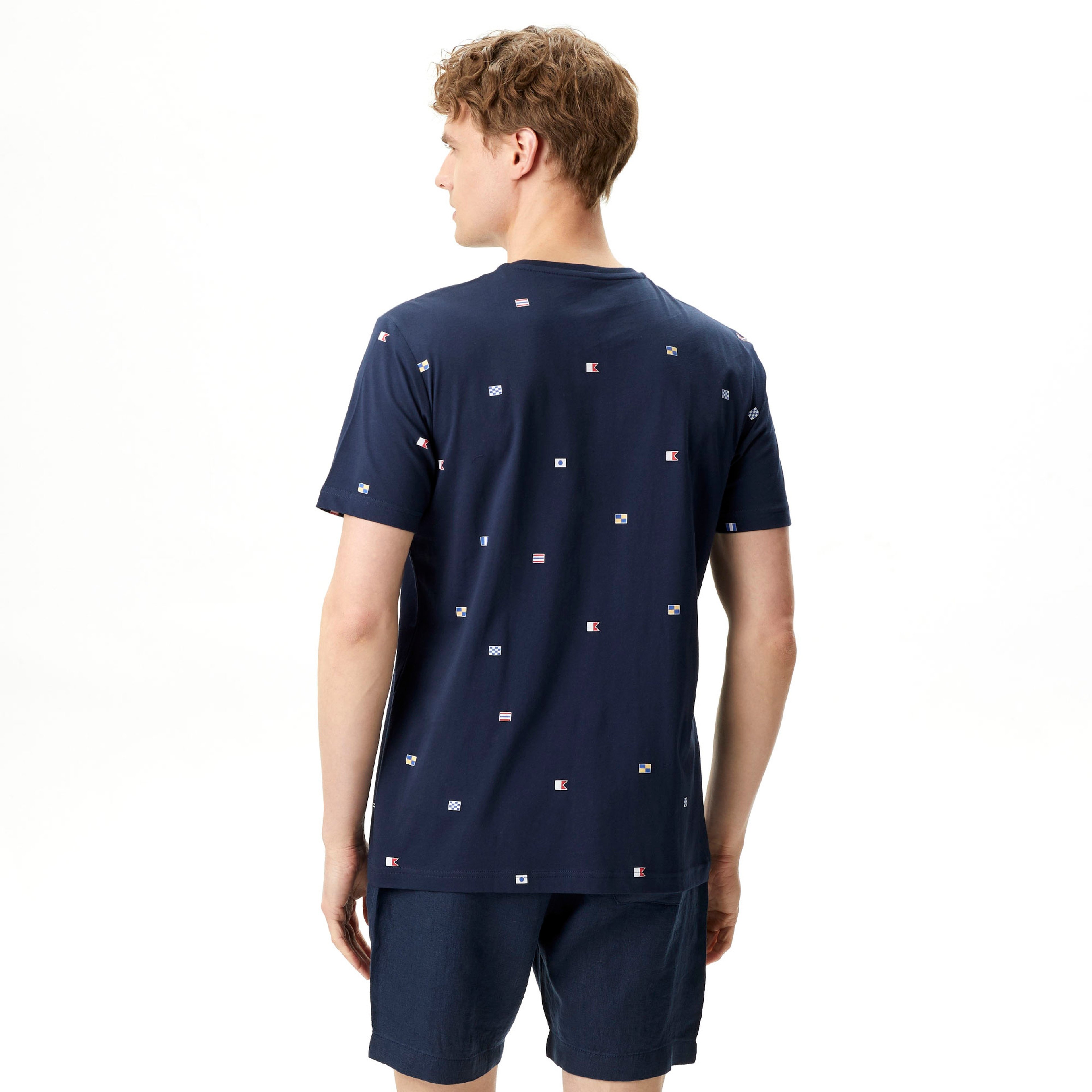 Nautica Erkek Lacivert Standart Fit T-Shirt