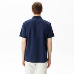 Nautica Erkek Lacivert Classic Fit Kısa Kollu Gömlek