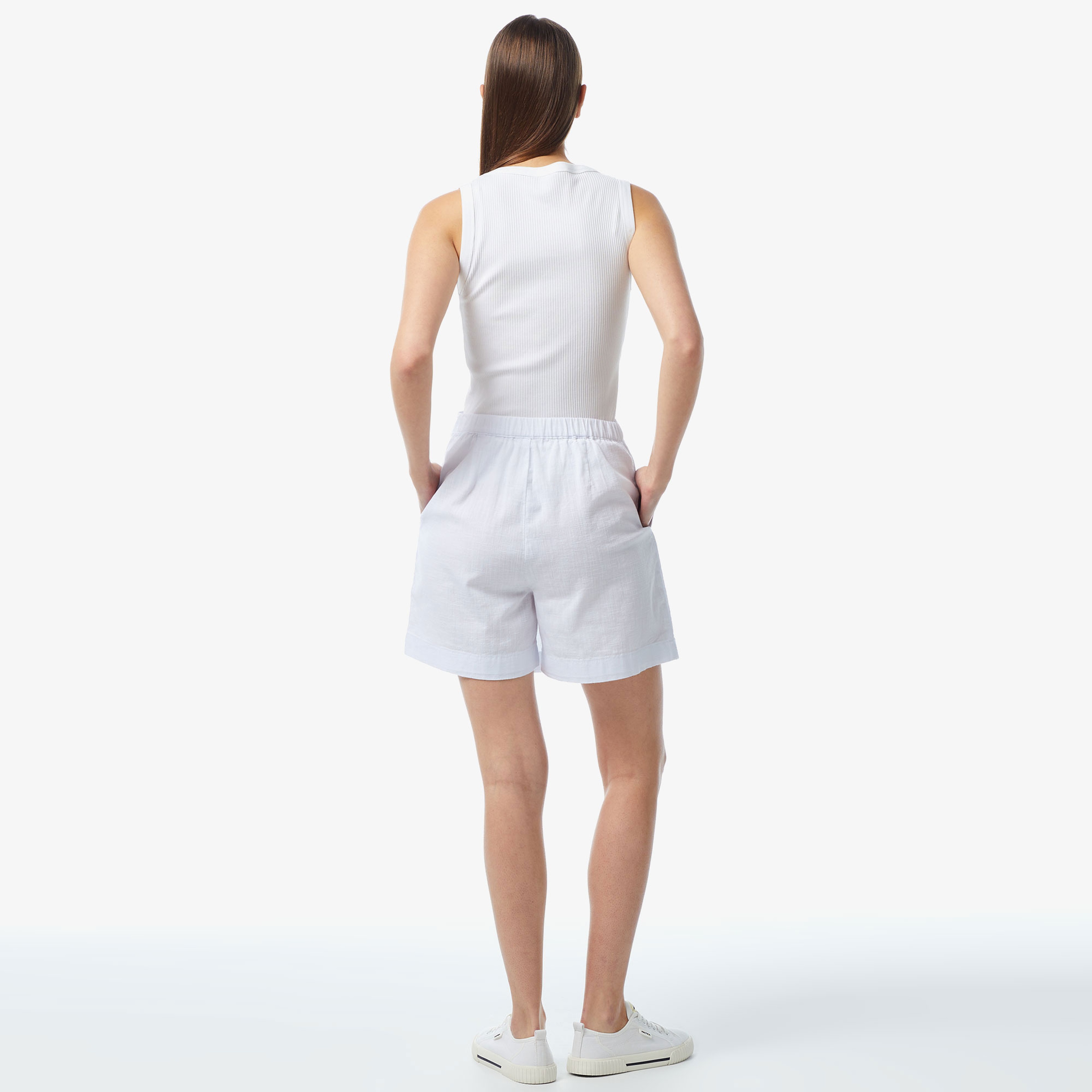 Nautica Kadın Beyaz Standart Fit Şort Etek