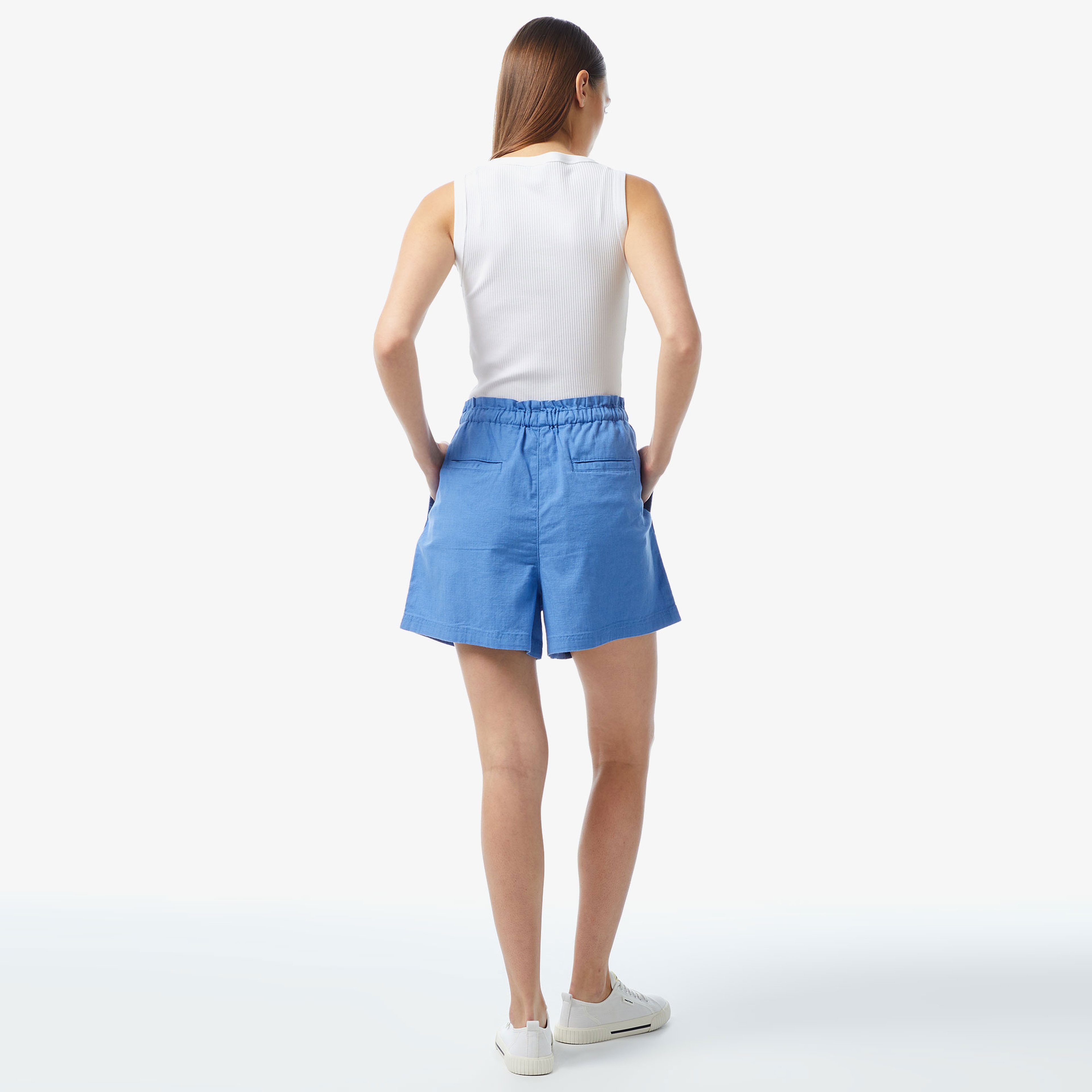 Nautica Kadın Mavi Relaxed Fit Şort