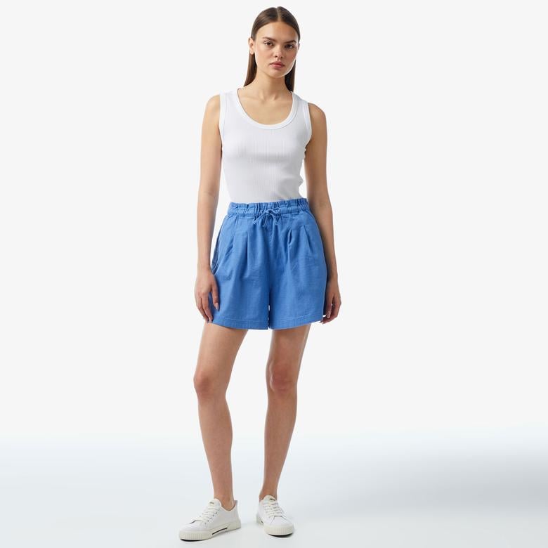 Nautica Kadın Mavi Relaxed Fit Şort