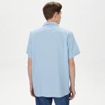 Nautica Erkek Mavi Classic Fit Kısa Kollu Gömlek