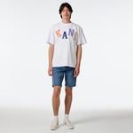 Karl Kani Woven Sign. Multicolor Logo Erkek Beyaz T-Shirt