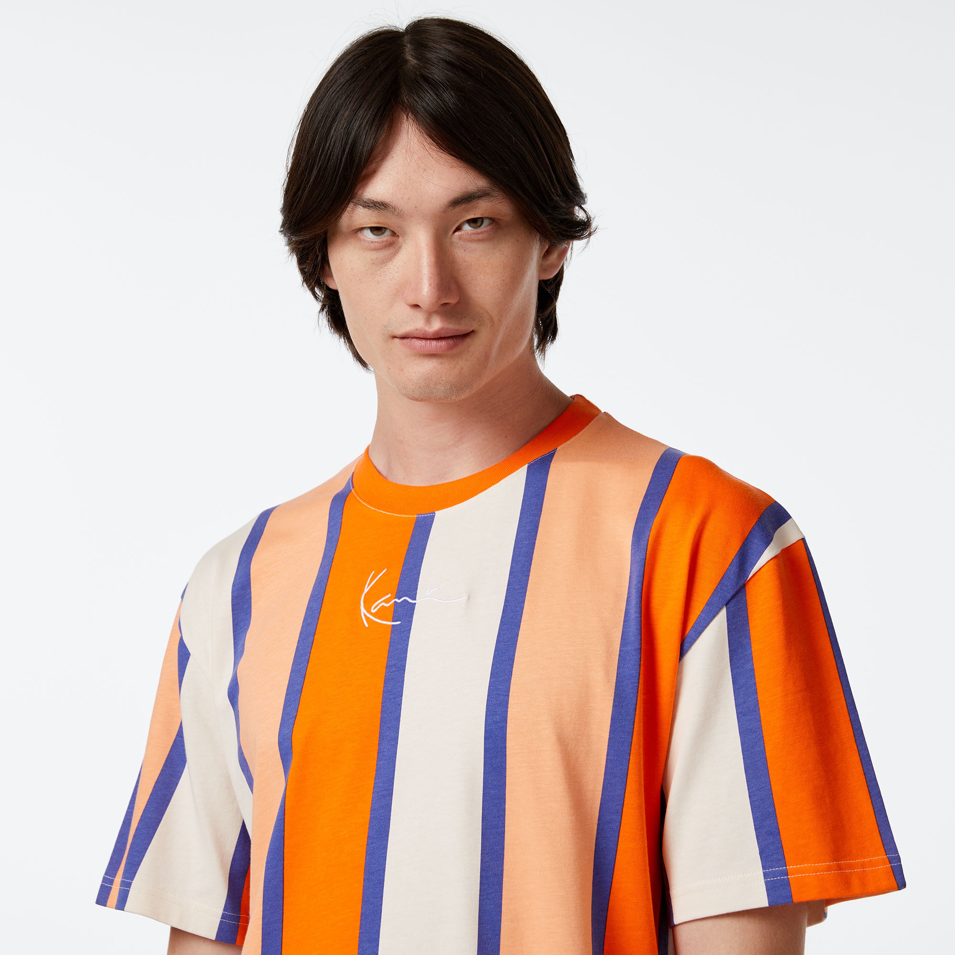 Karl Kani Small Sign. Stripe Erkek Renkli T-Shirt