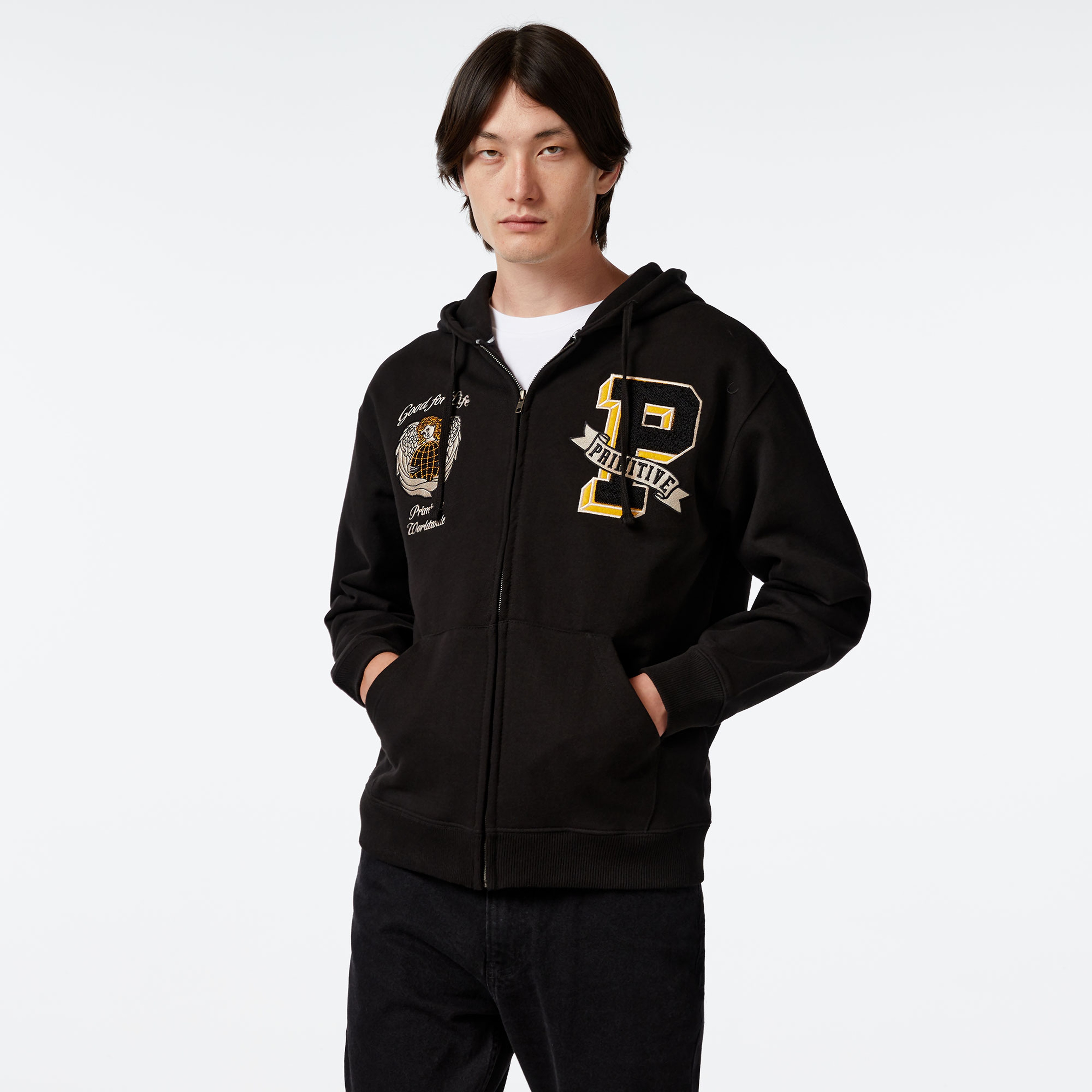 Primitive Altar Zip Erkek Siyah Sweatshirt