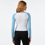 Karl Kani KK Varsity Crop Block Rib LS Kadın Renkli Bluz