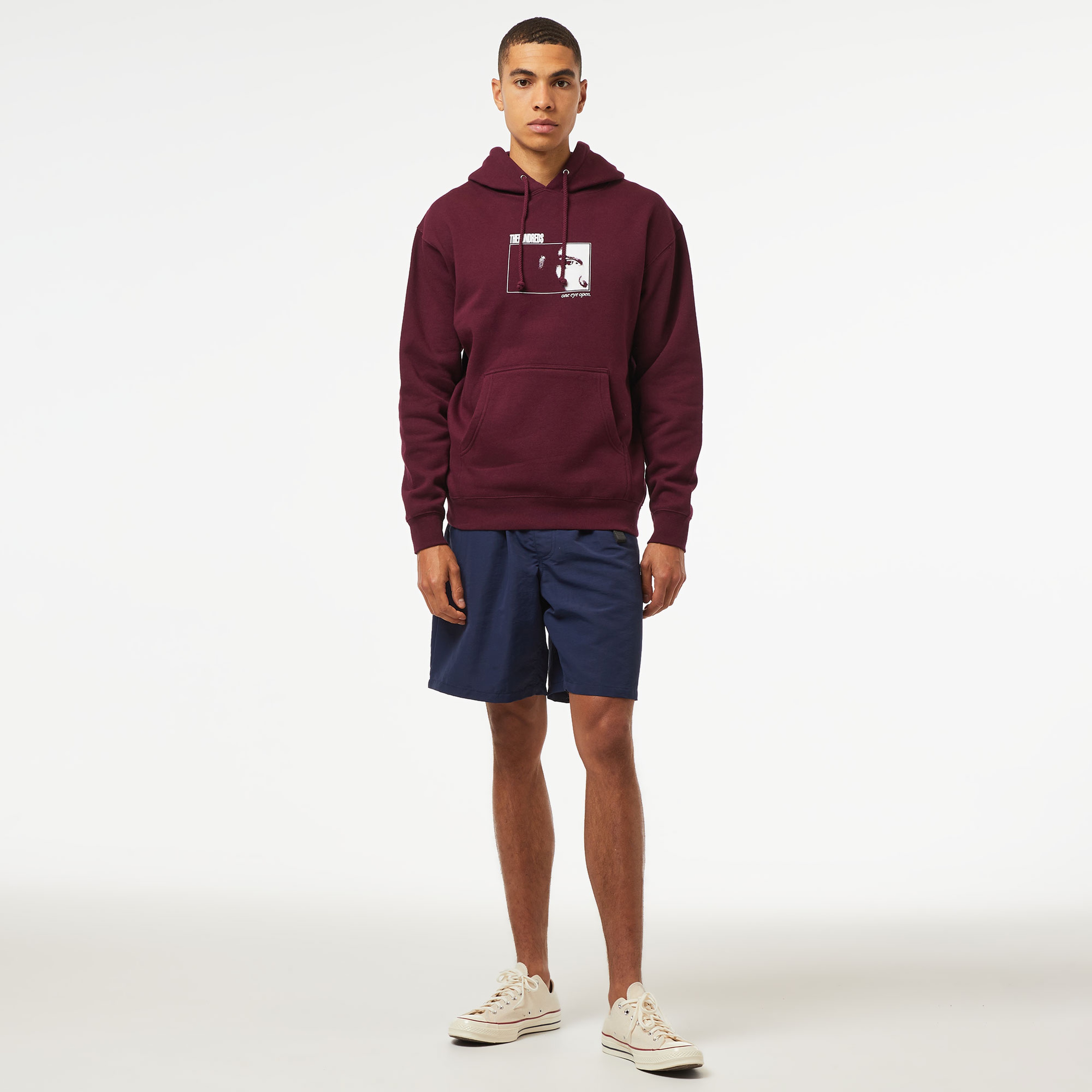 The Hundreds One Eye Open Pullover Erkek Bordo Sweatshirt