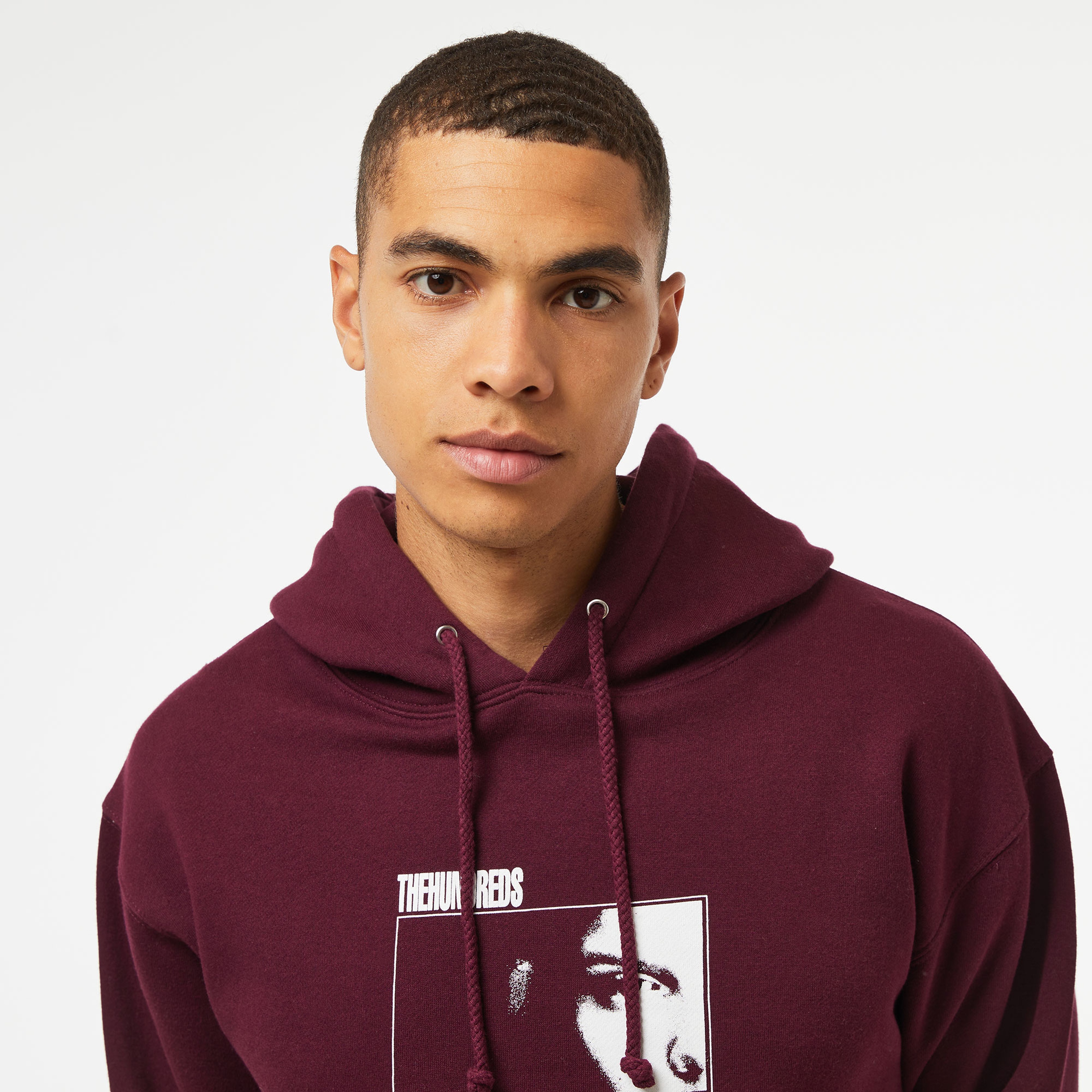 The Hundreds One Eye Open Pullover Erkek Bordo Sweatshirt