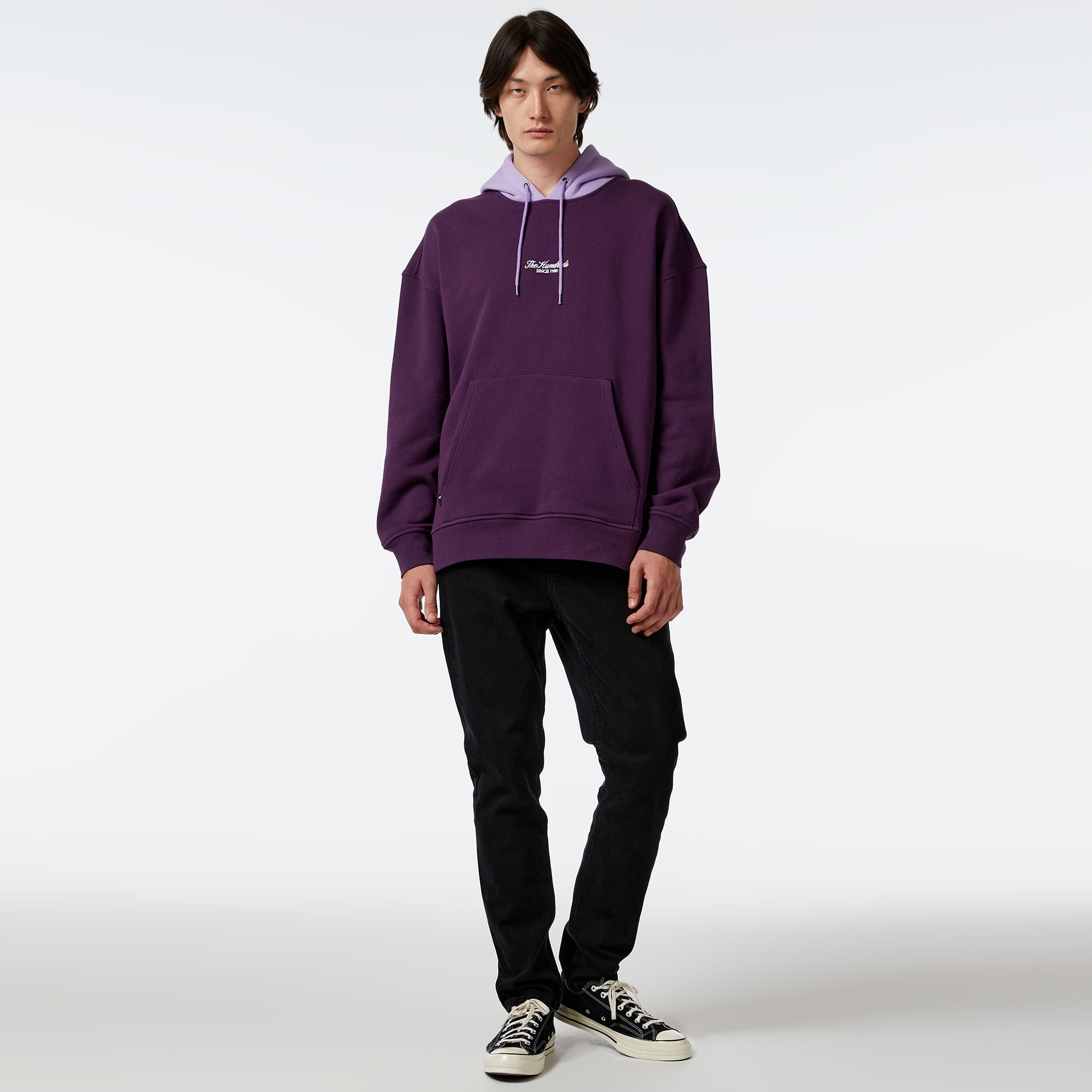 The Hundreds Rich Pullover Erkek Mor Sweatshirt