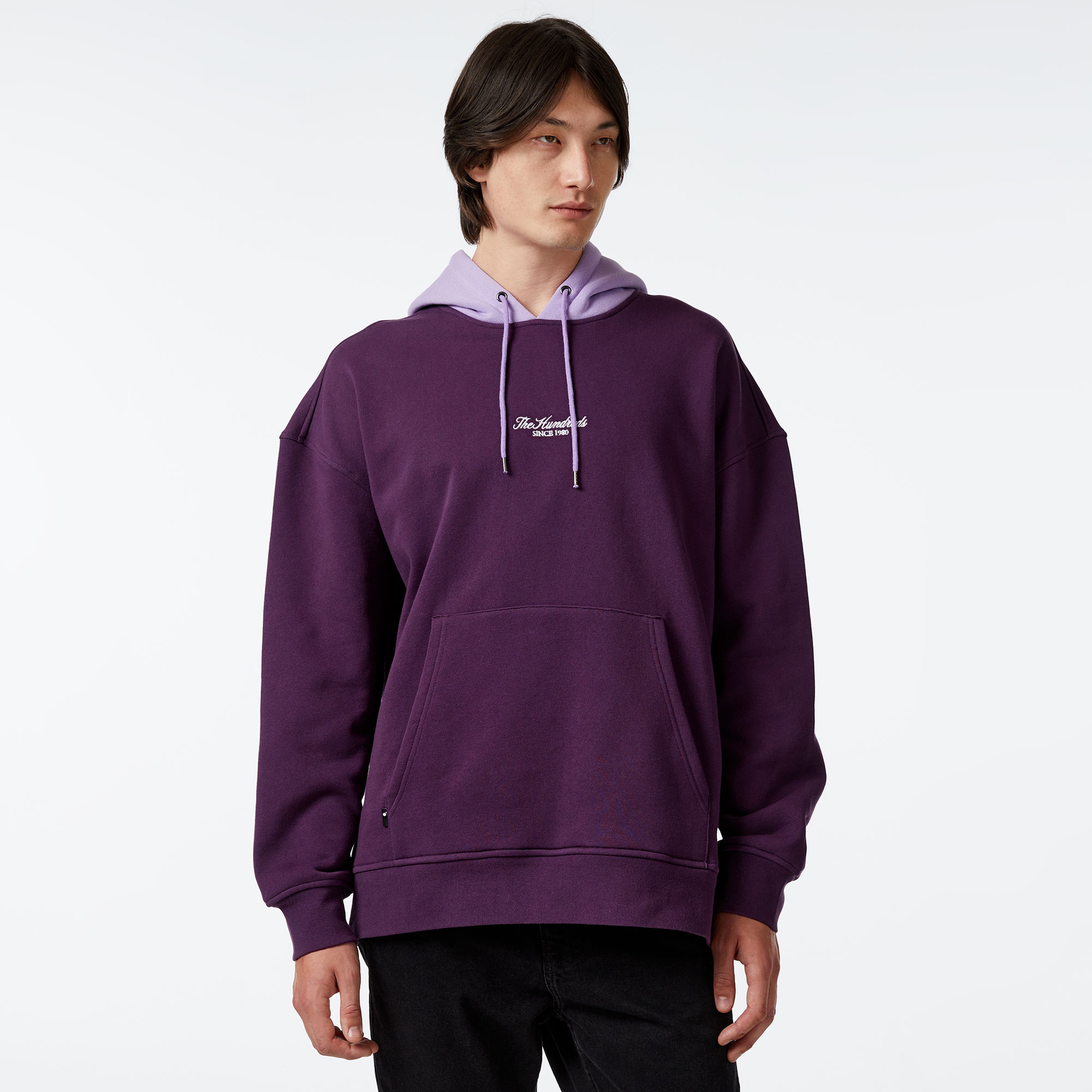 The Hundreds Rich Pullover Erkek Mor Sweatshirt