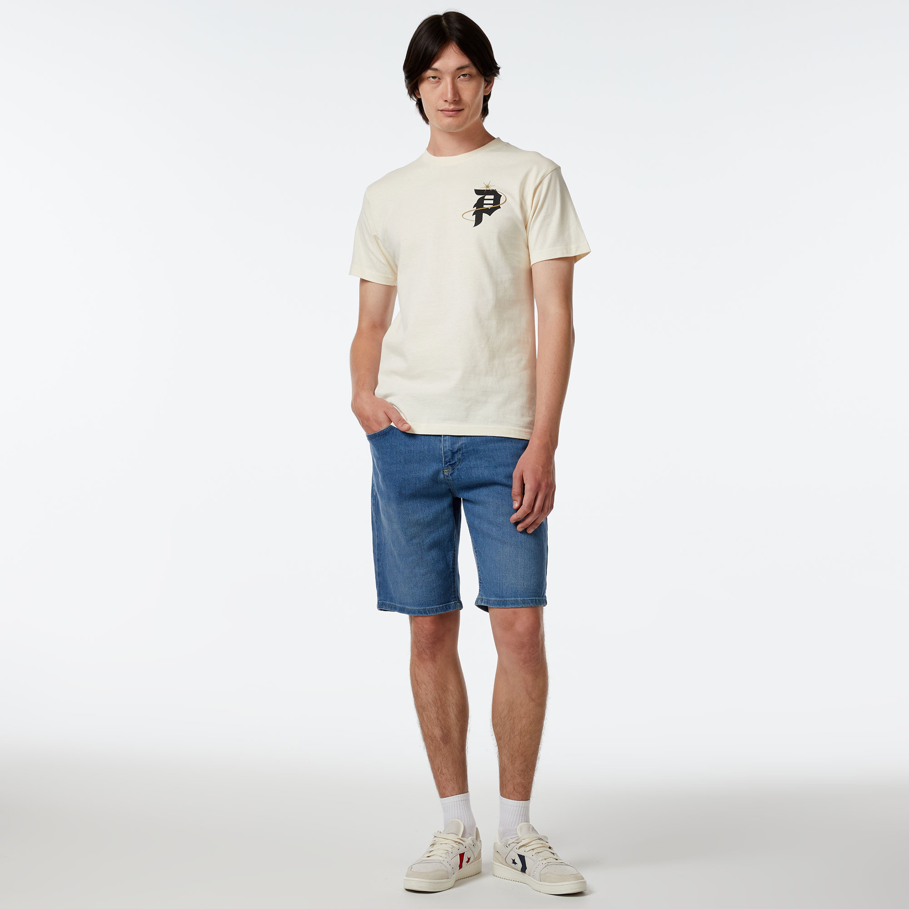 Primitive Journey Erkek Krem T-Shirt