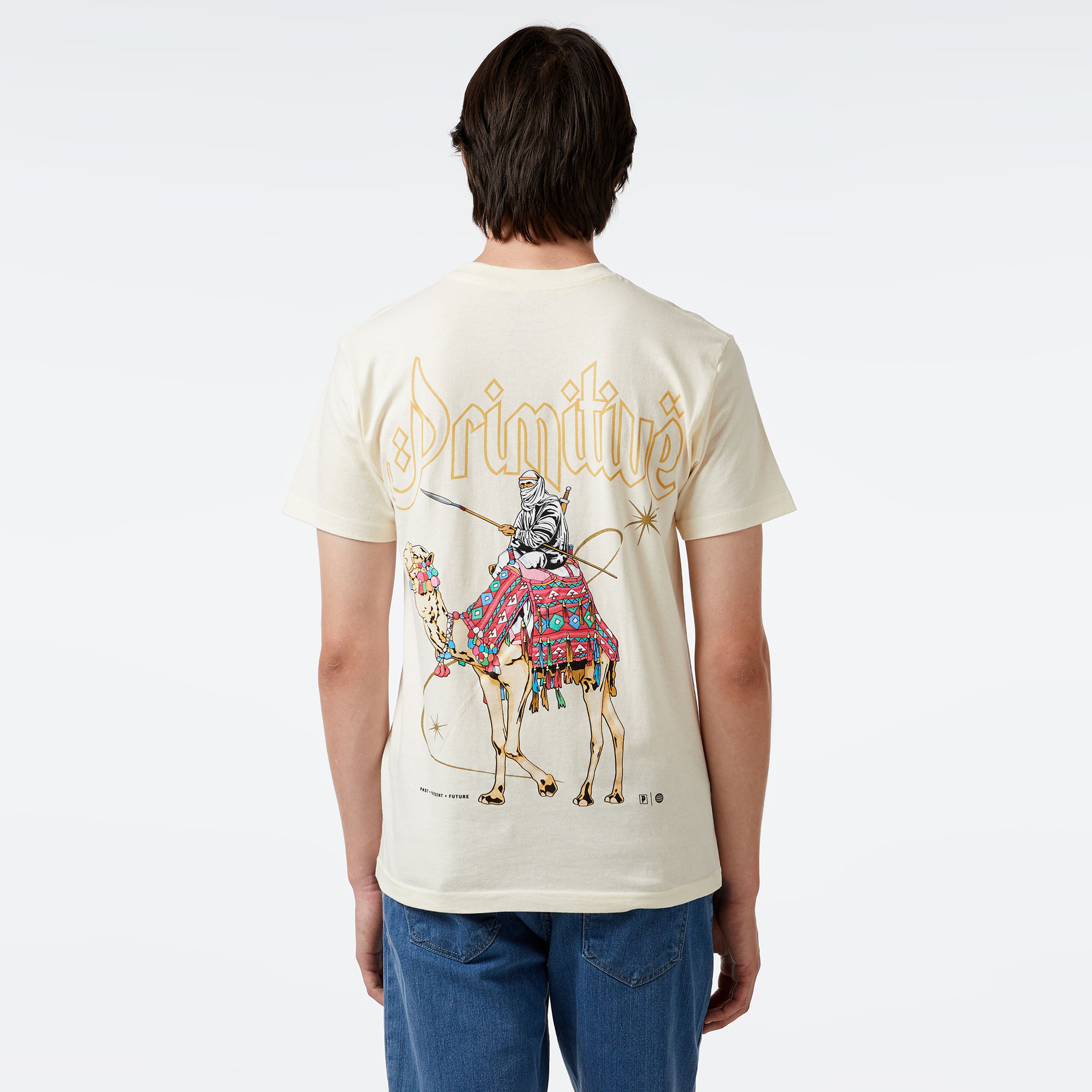 Primitive Journey Erkek Krem T-Shirt